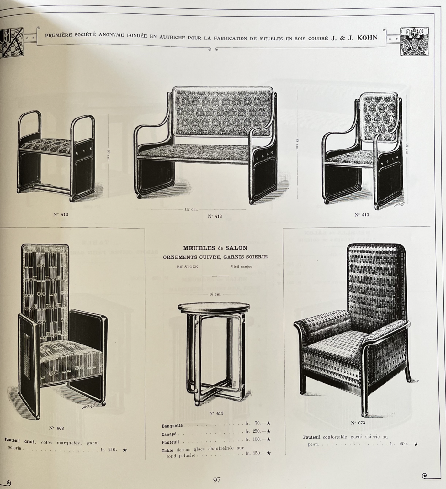 Jacob & Josef Kohn, Katalog 1904 & 1907, Éditions Volutes1900, S. 97.png