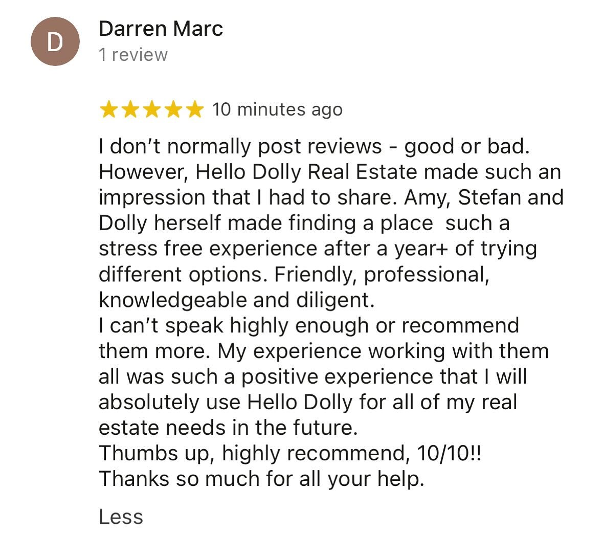 Thanks, Darren! We appreciate your kind words.