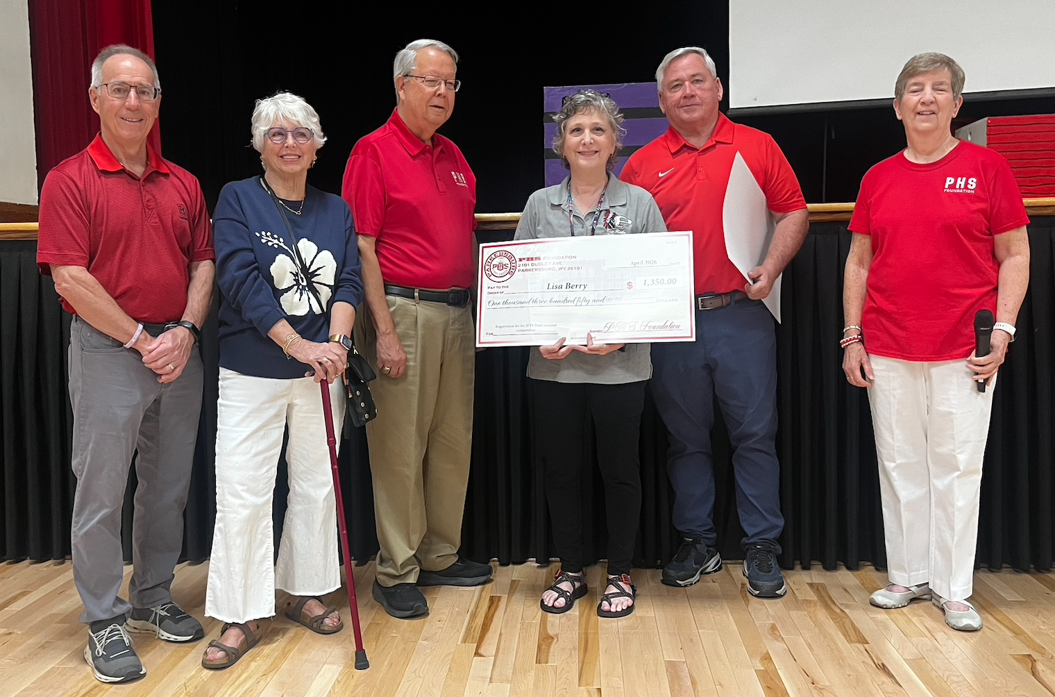Lisa Berry will use the funds for the registration fee for  the  JETS Team national competition.