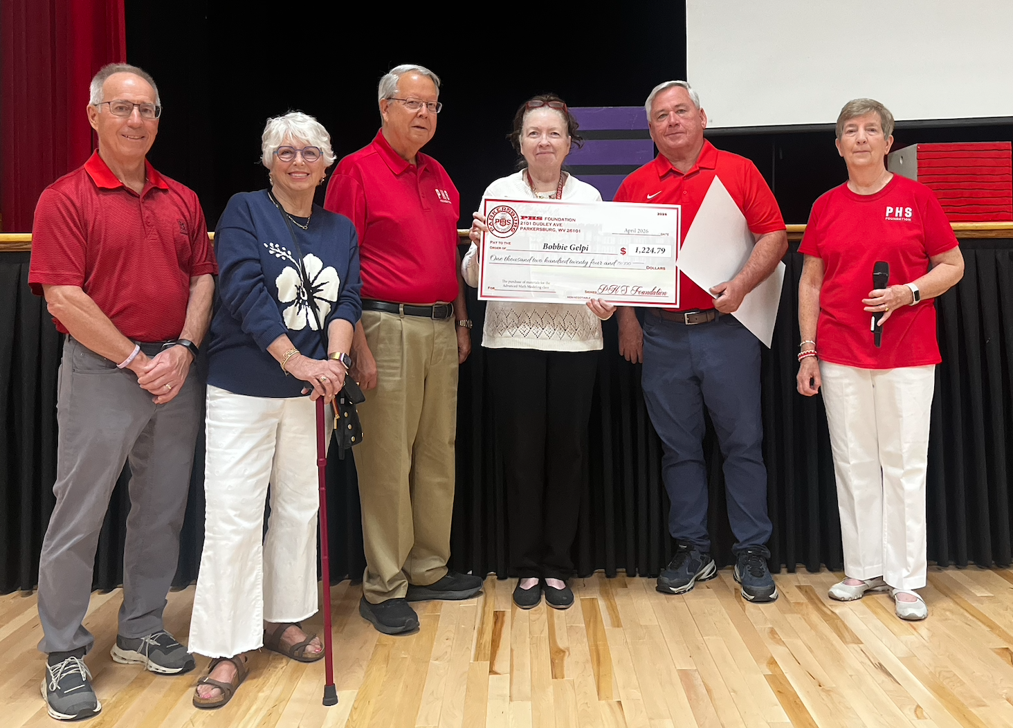 Bobbie Gelpi will use the funds to purchase materials for the Advanced Math Modeling class.