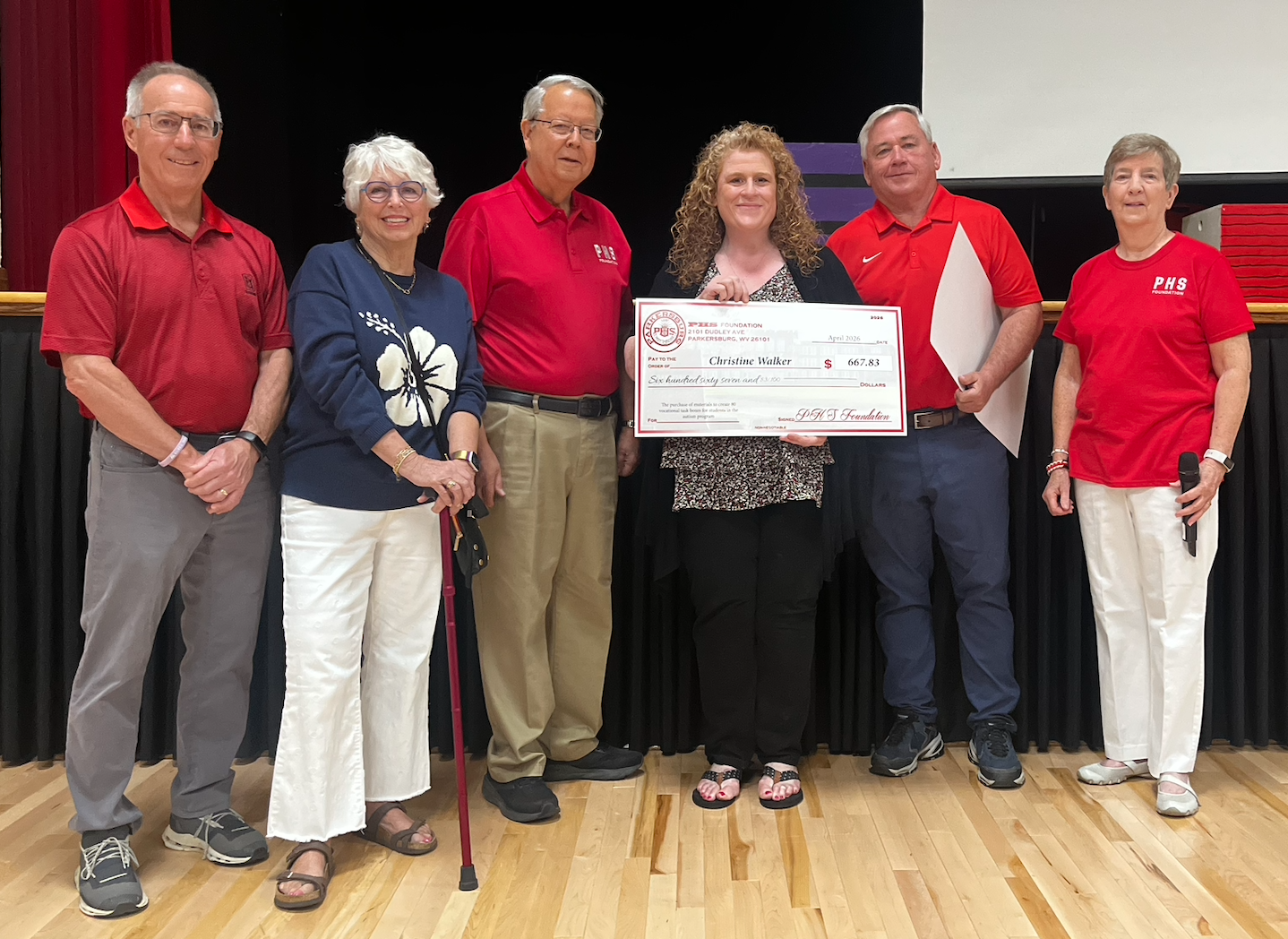 Christine Walker will use the funds to purchase materials to create 80 vocational task boxes for students in the autism program.