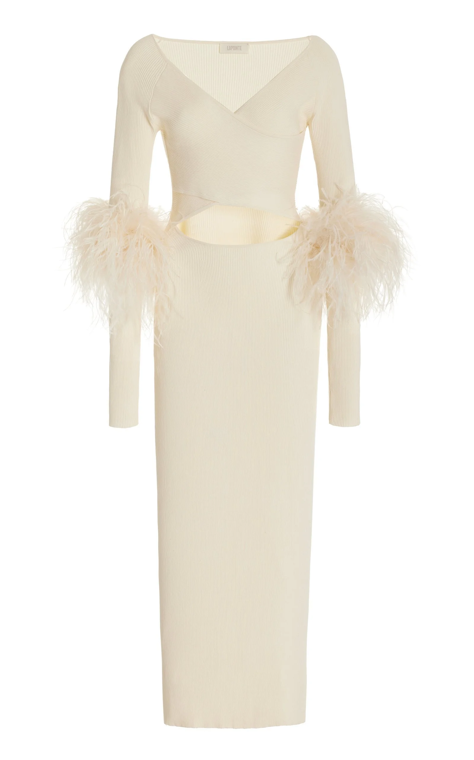 large_sally-lapointe-white-feather-trimmed-matte-midi-dress.jpeg
