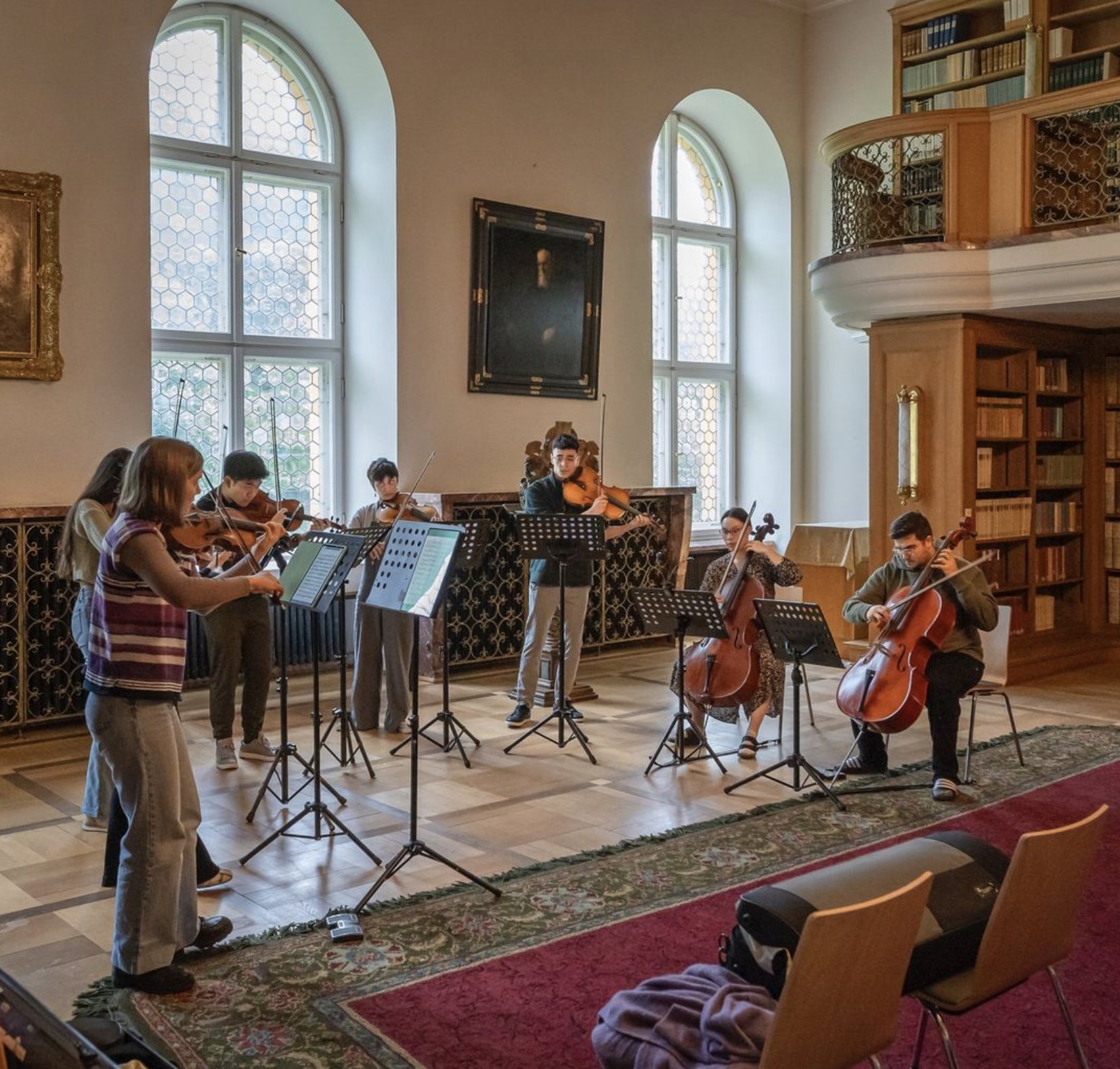 Rehearsing for Lange Nacht der Musik at Summer Festival Ettal - August 2023