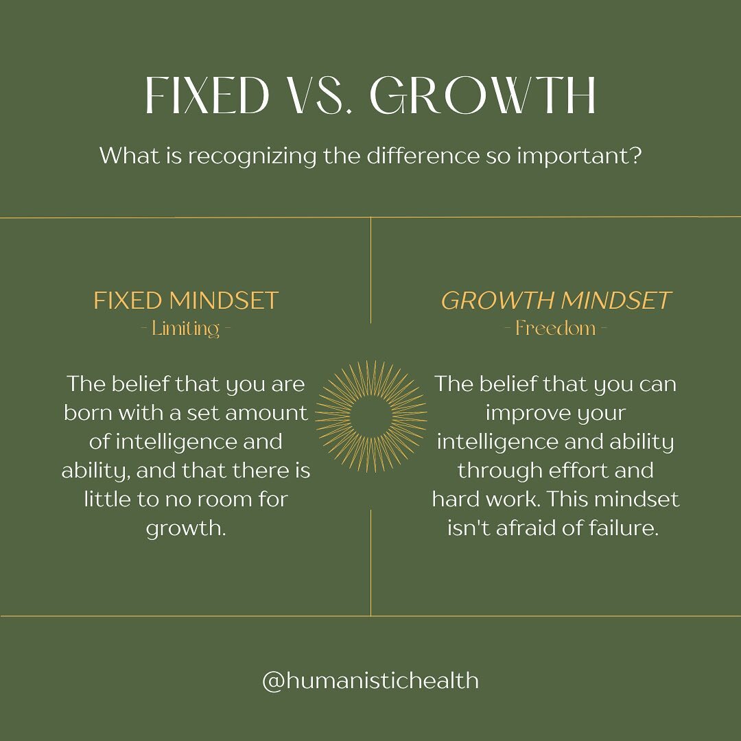 🔒A fixed mindset is limiting due to its concrete nature.

🔒It is fueled by fear and based on limiting belief systems (like black and white thinking). 

🔒There is no room for curiosity or alternative perspectives.
&hellip;
&hellip;
🌱 A growth mind