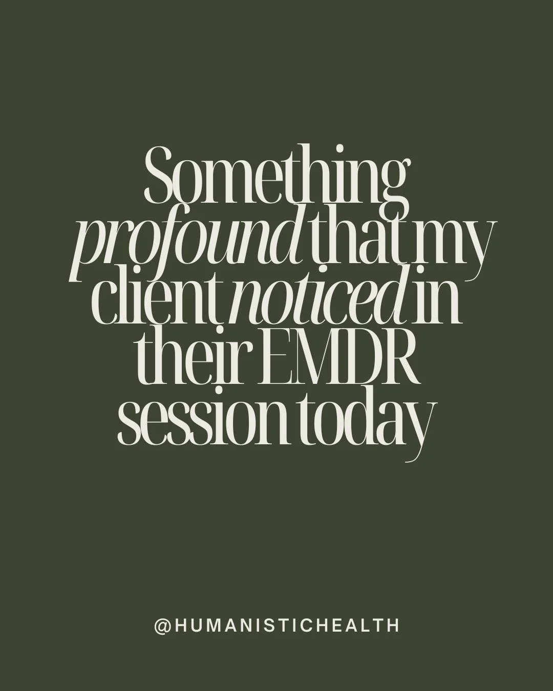 A part of me loves EMDR for it&rsquo;s incredible healing capabilities and the neuroscience behind it and all the fun things, but believe me when I say an even bigger part of me loves it for these moments that lead to such deep transformations. Wheth