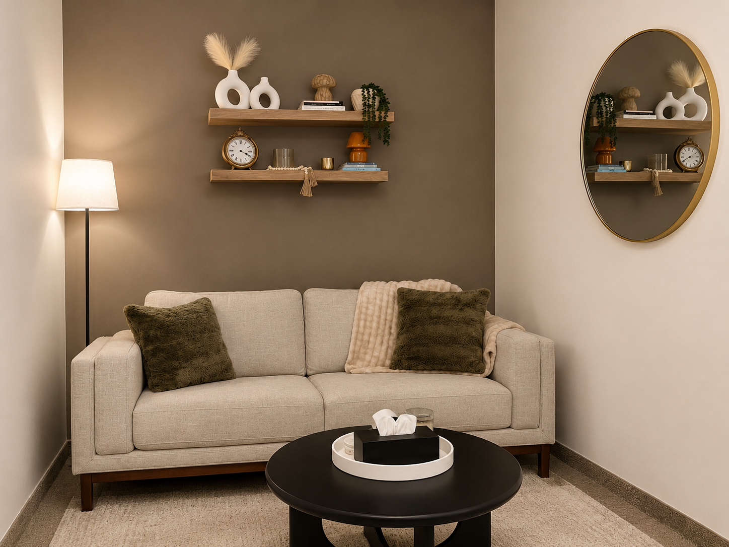 In person office for trauma therapy at Humanistic Health Psychotherapy