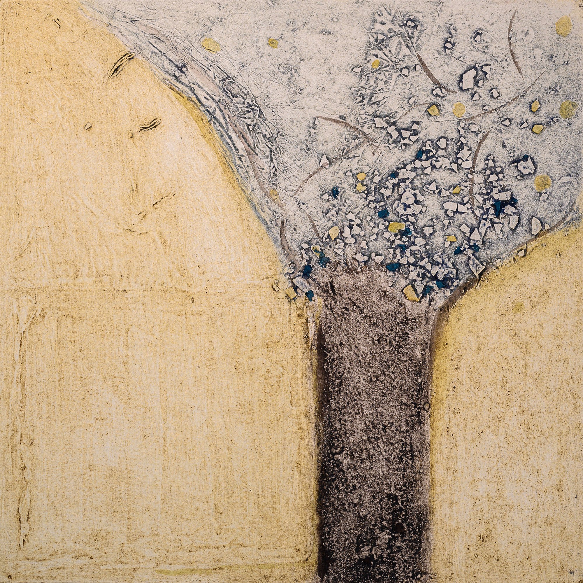 Tree, spring, 36x36