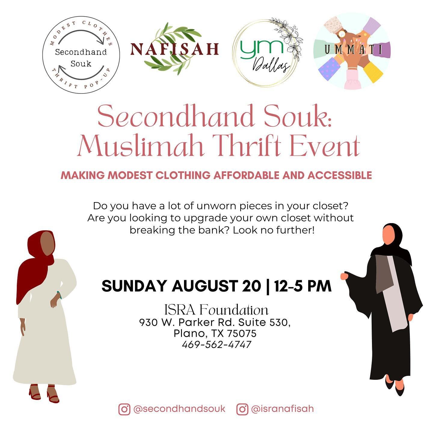 Introducing our first event!

Help us make modest clothing accessible. Hope to see you all there inshā&rsquo;Allāh .🙌💗