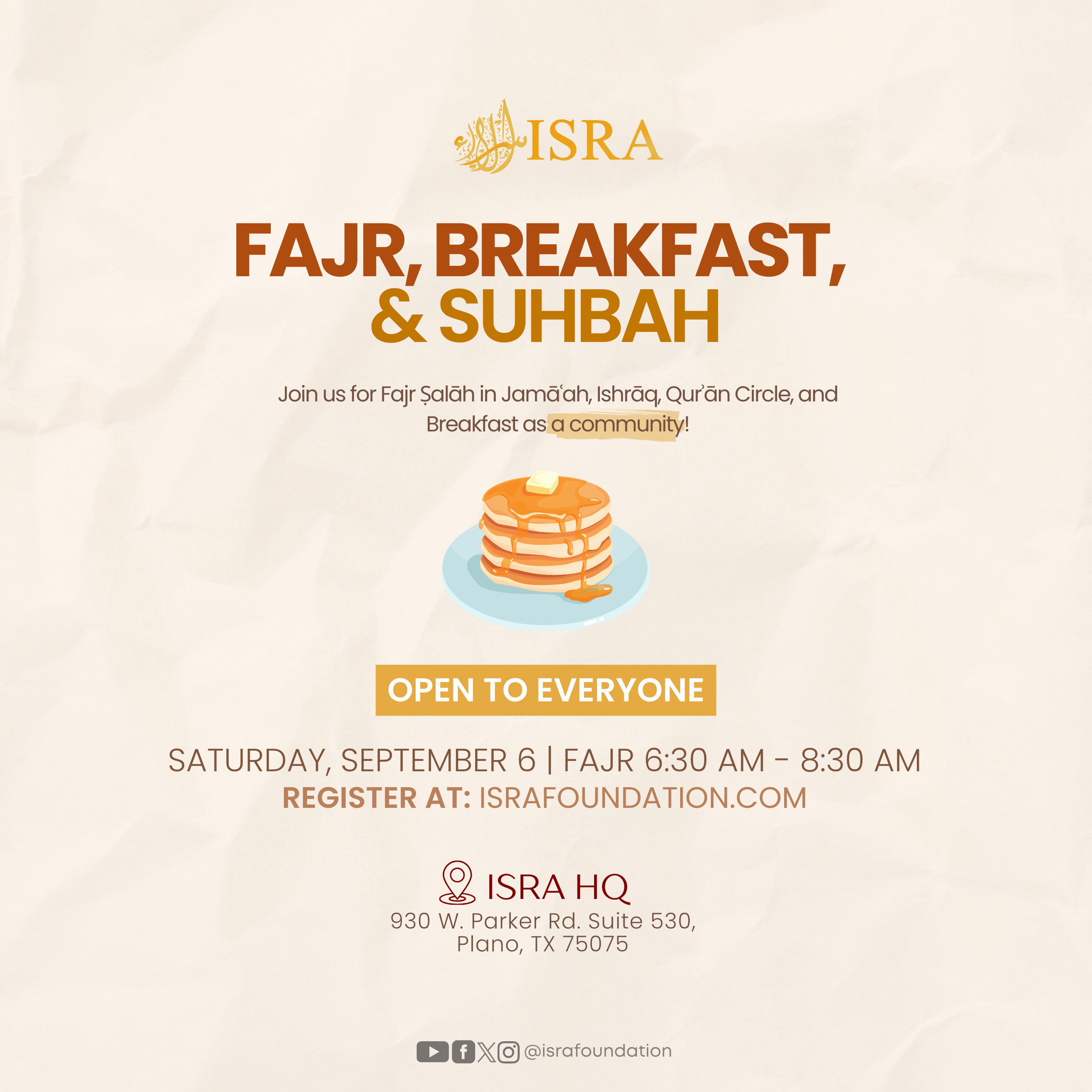 Fajr, Breakfast, & Suhbah