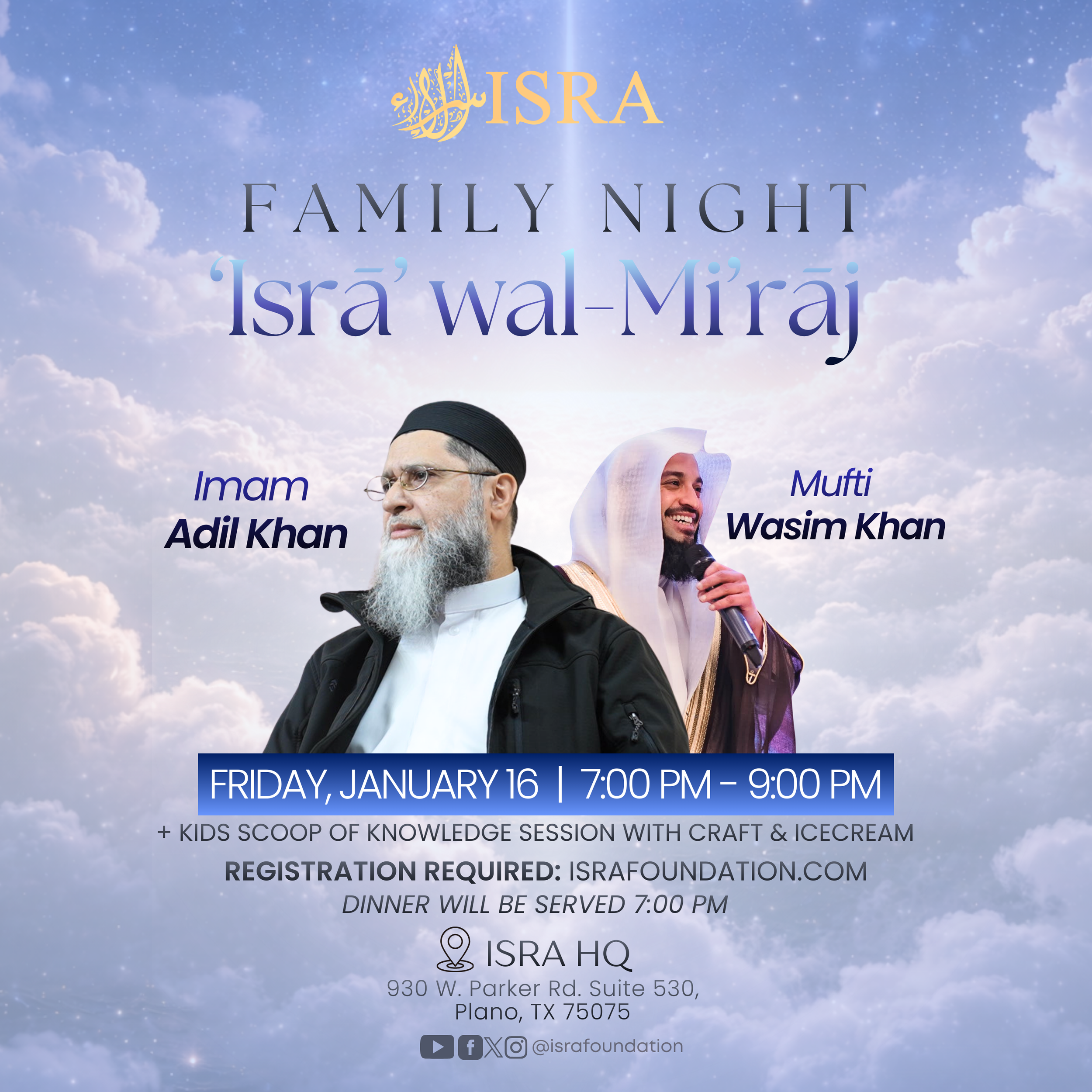 ‘Isrā’ wal-Mi’rāj: Family Night w/ Imam Adil Khan &amp; Mufti MWK