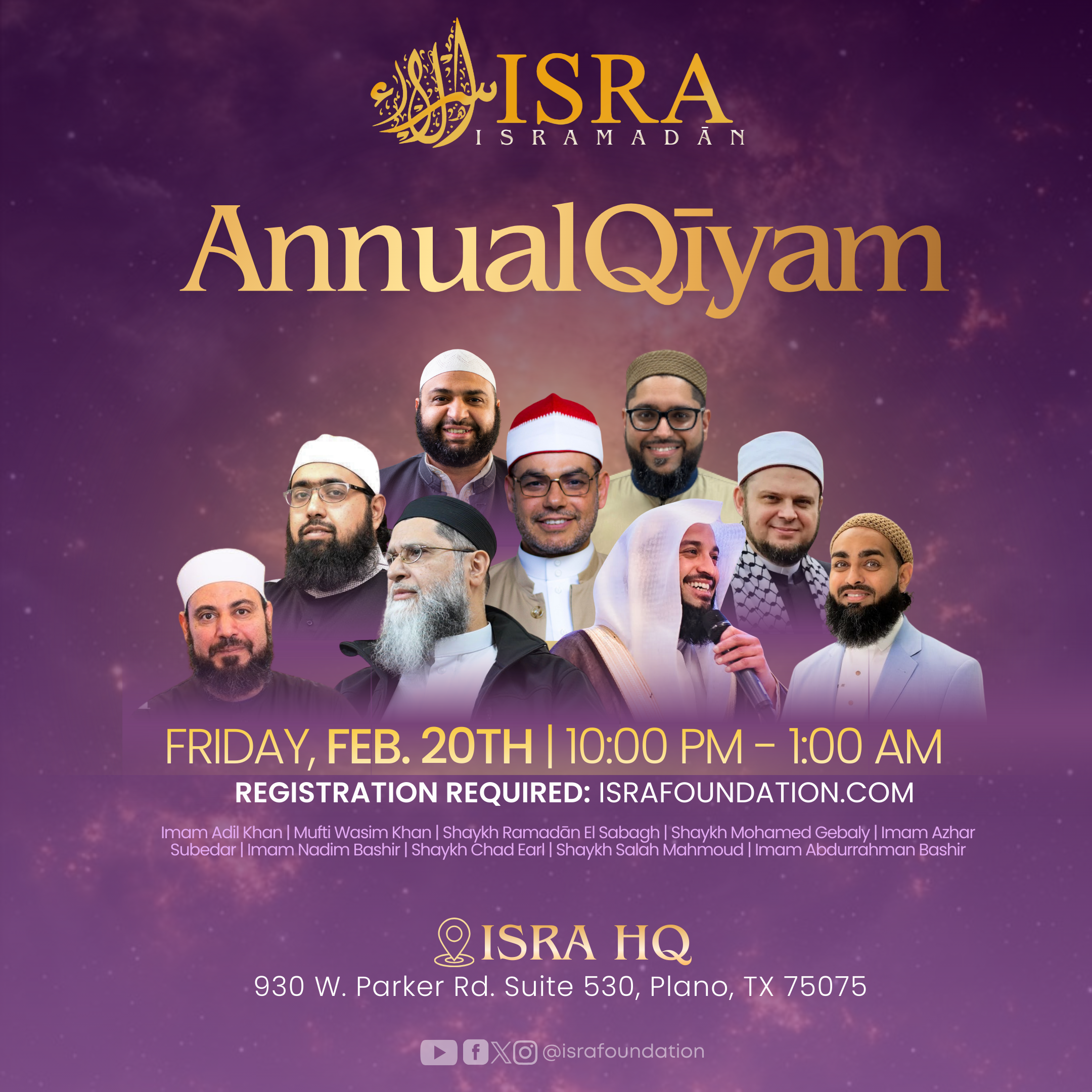 ISRA Annual Qiyām