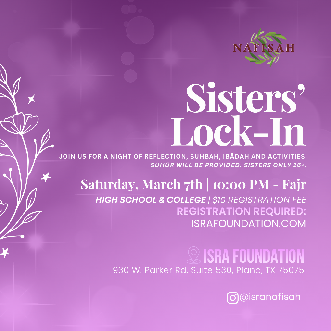 Sisters’ Lock-In