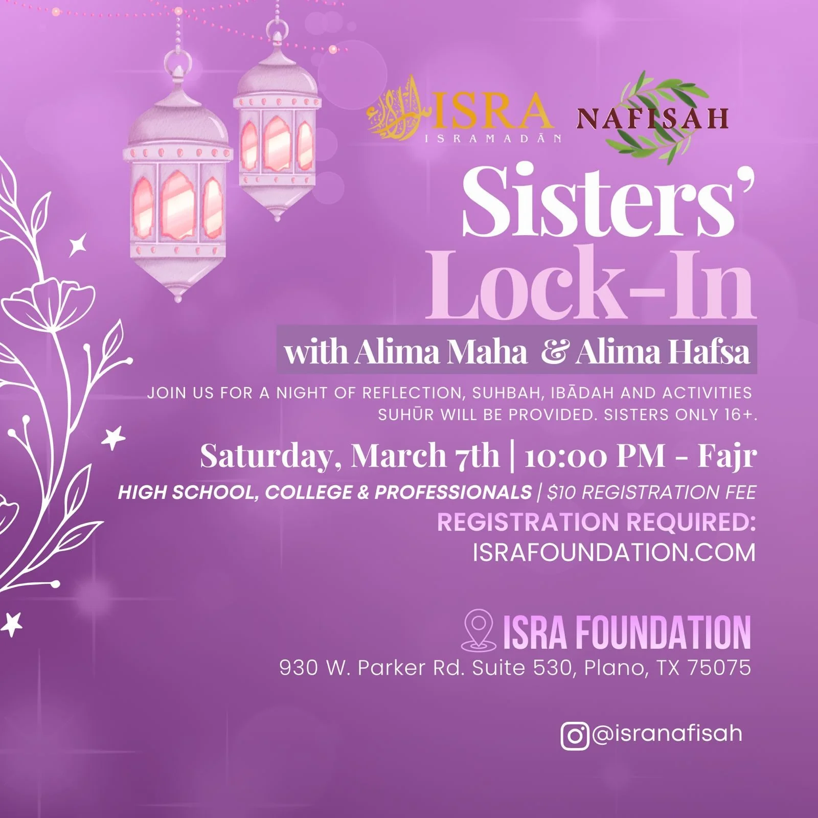 Sisters’ Lock-In