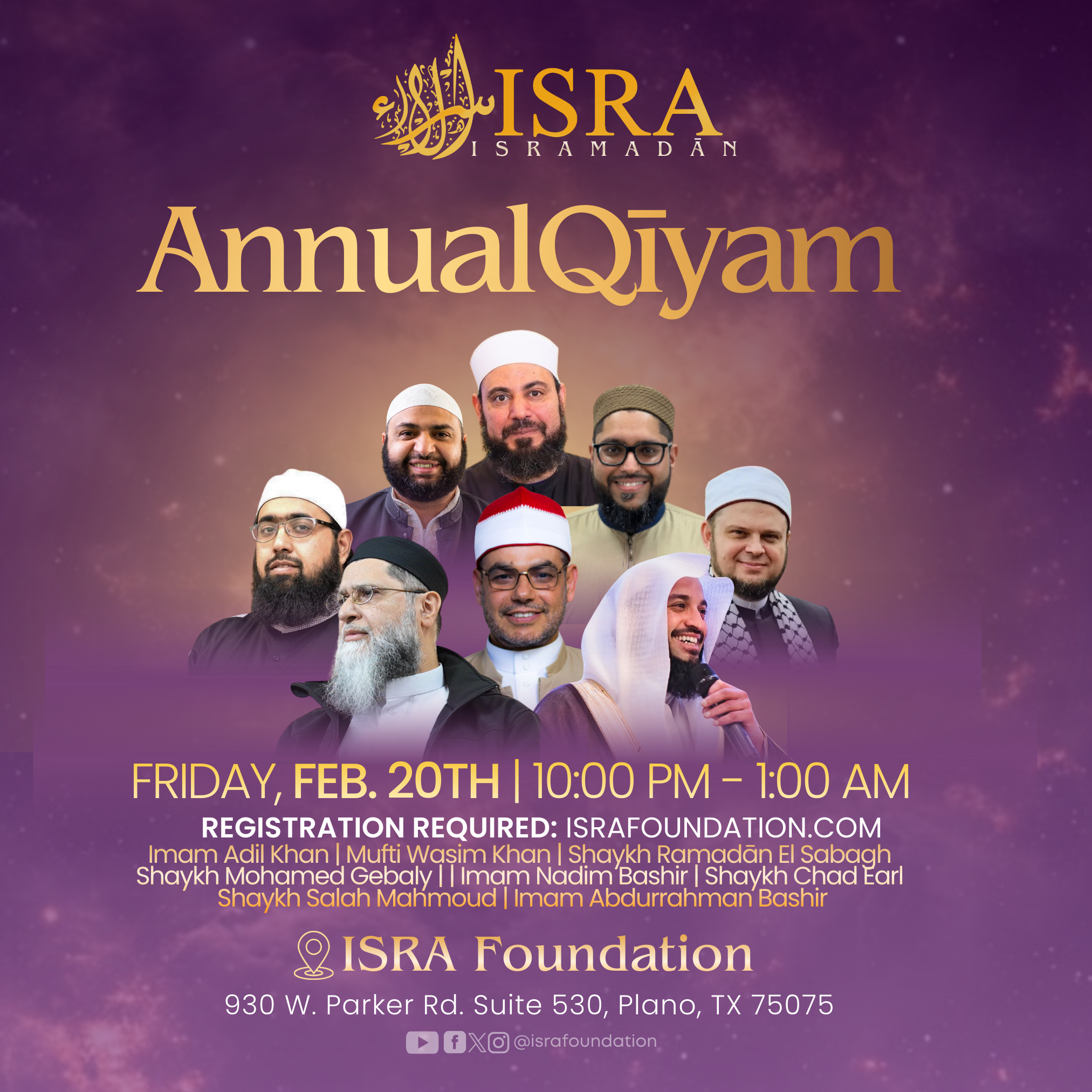 ISRA Annual Qiyām