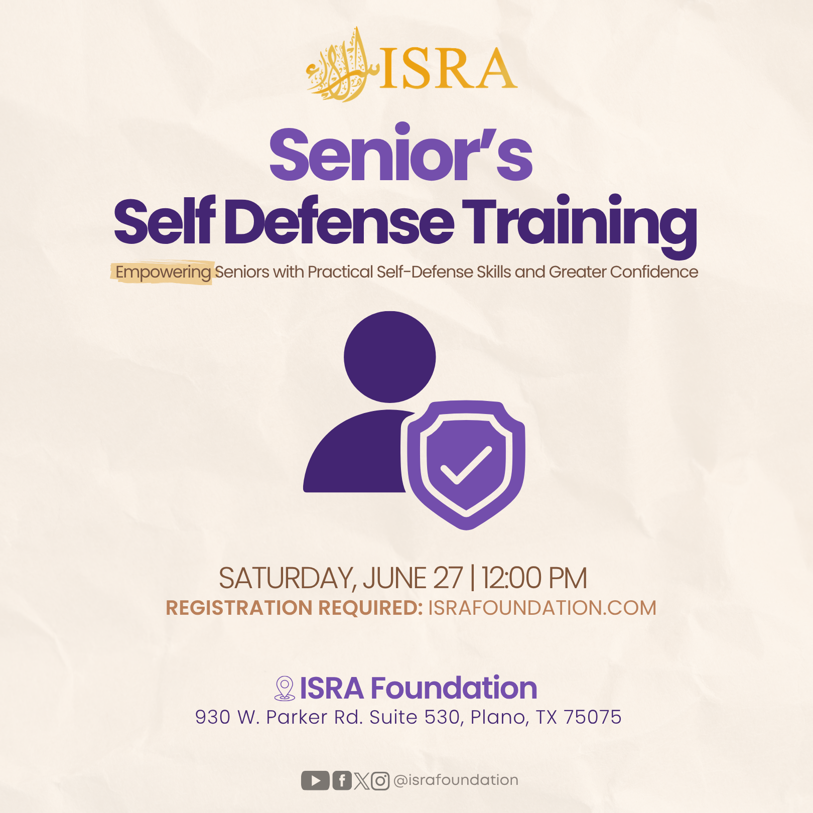 Seniors' Self-Defense Training
