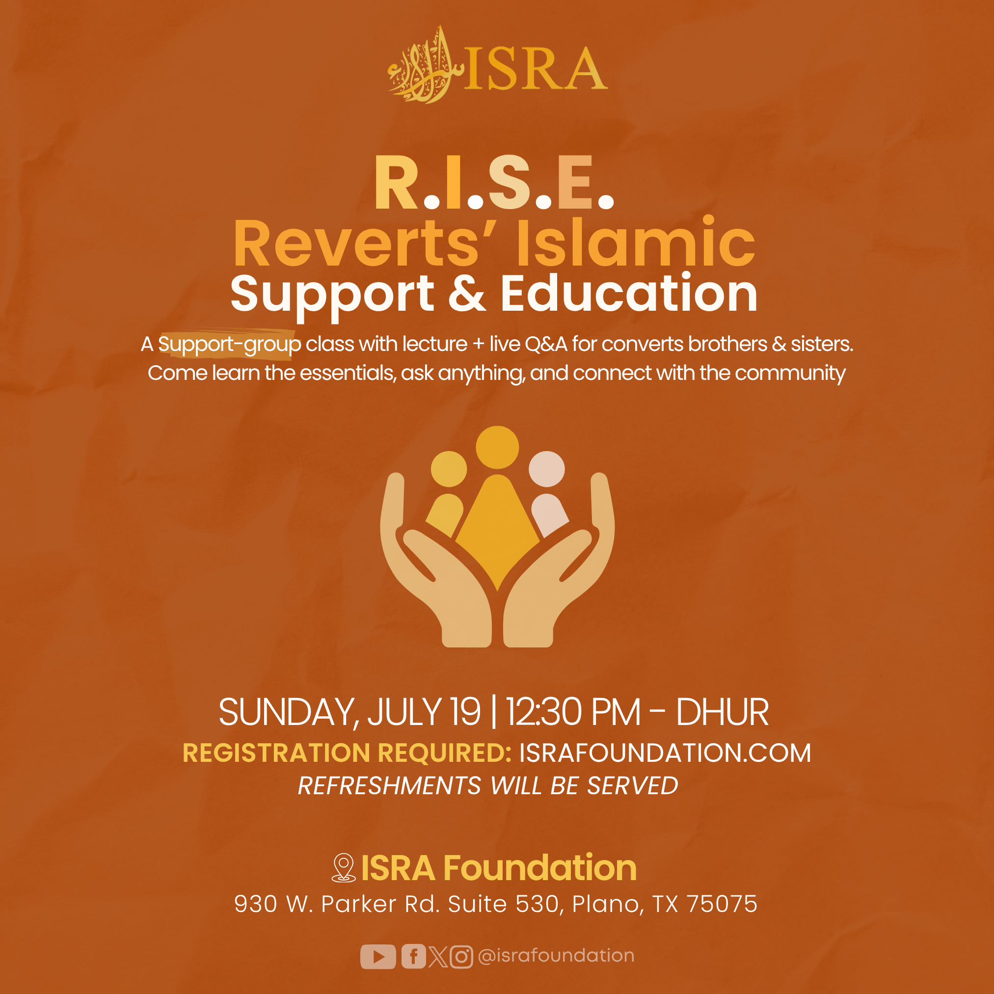 R.I.S.E - Reverts’ Islamic Support &amp; Education