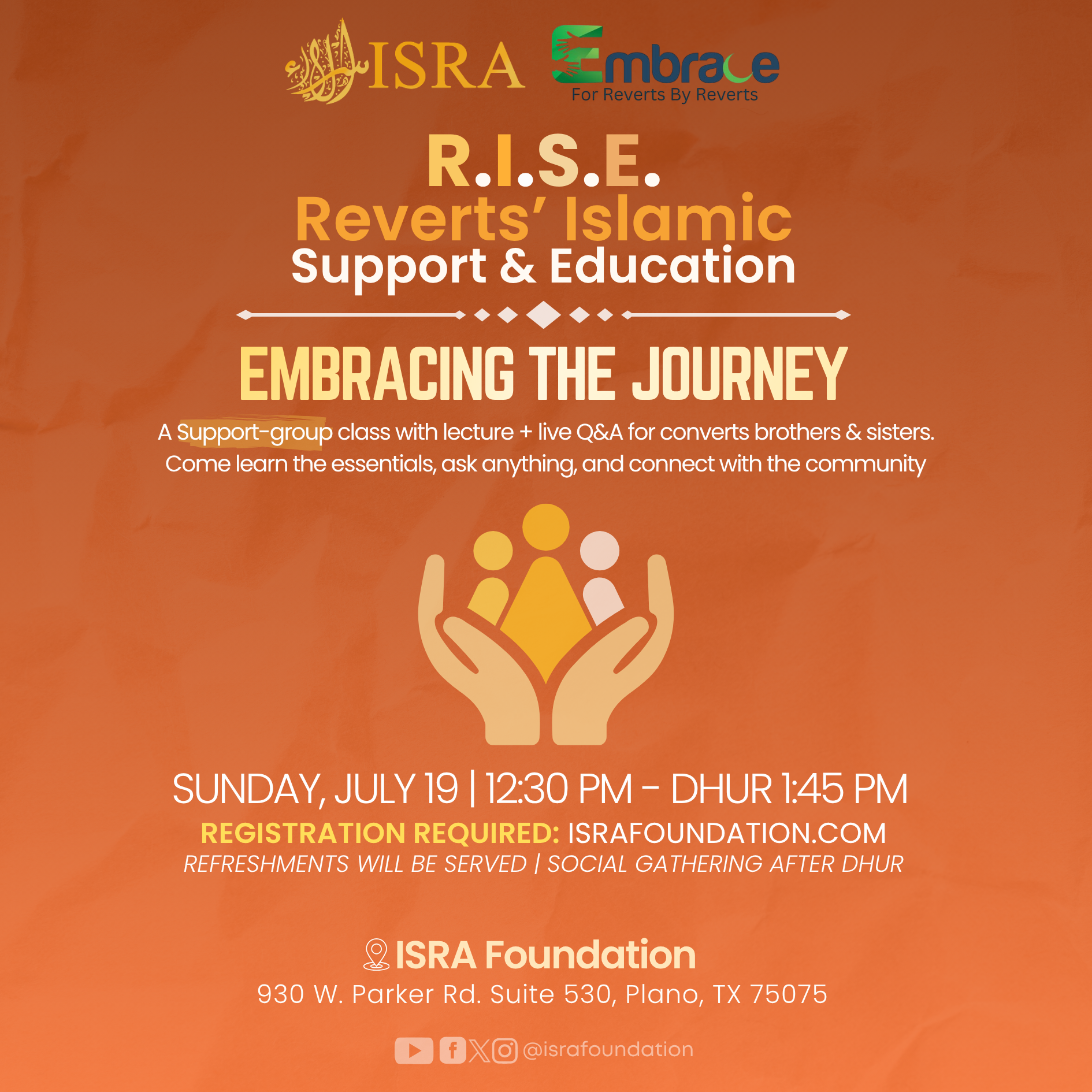 R.I.S.E - Reverts’ Islamic Support &amp; Education: Embracing the Journey