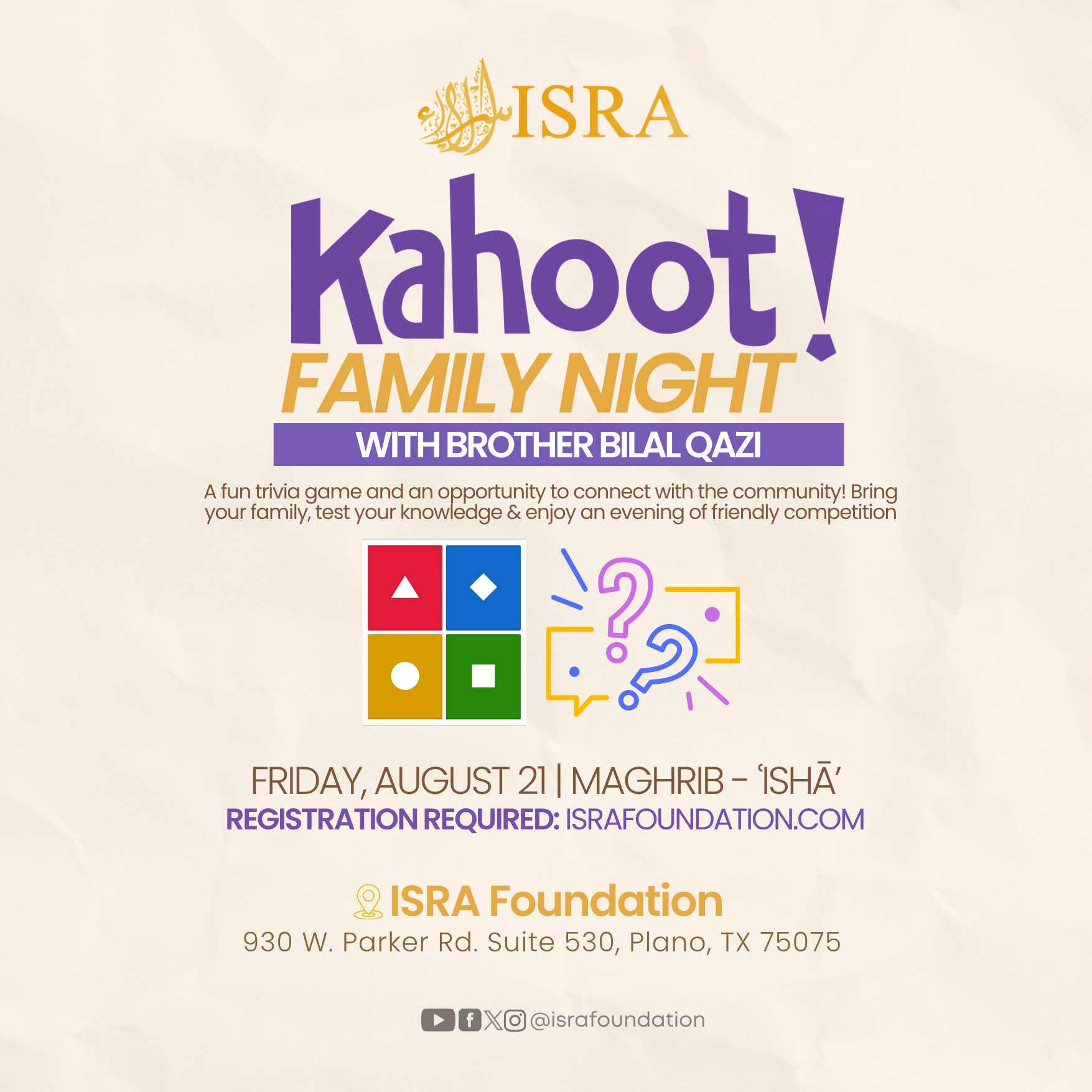 Kahoot Trivia Family Night