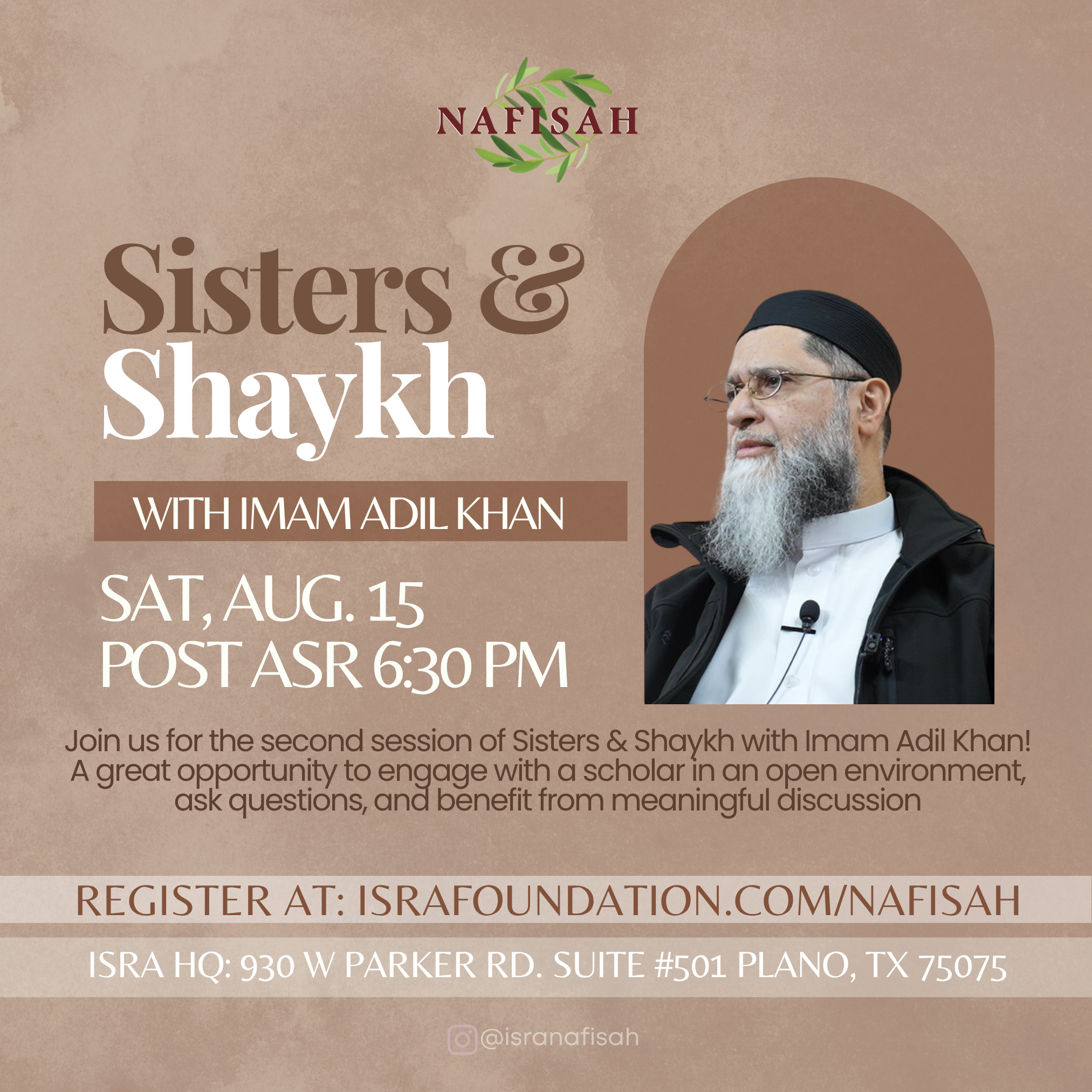 Sisters &amp; Shaykh | Imam Adil Khan