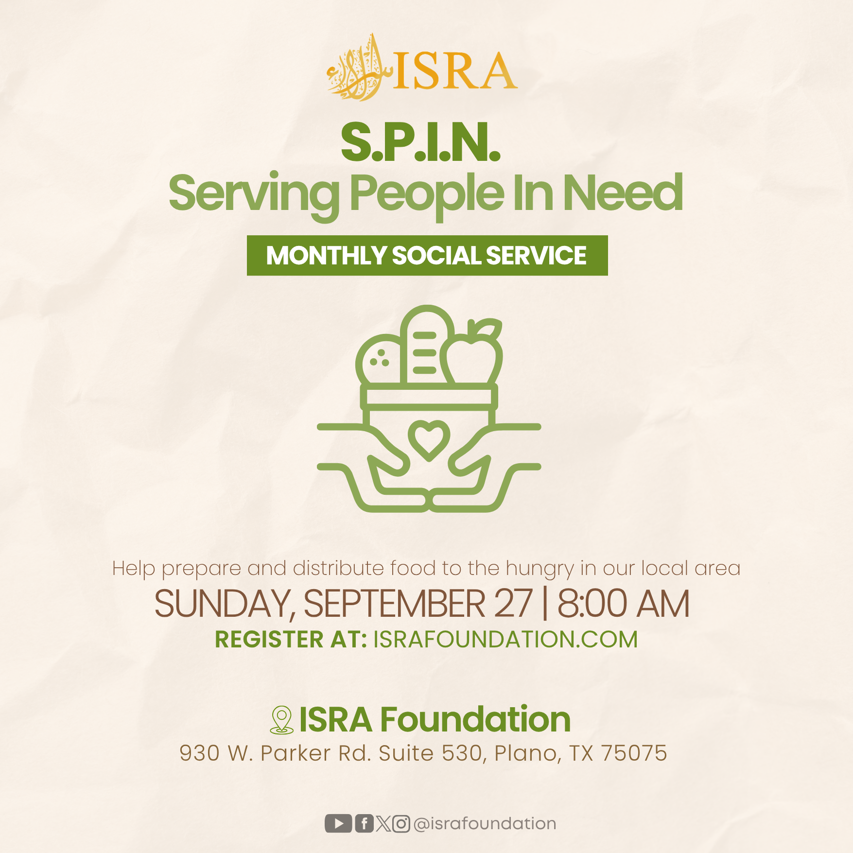 SPIN: Serving People In Need