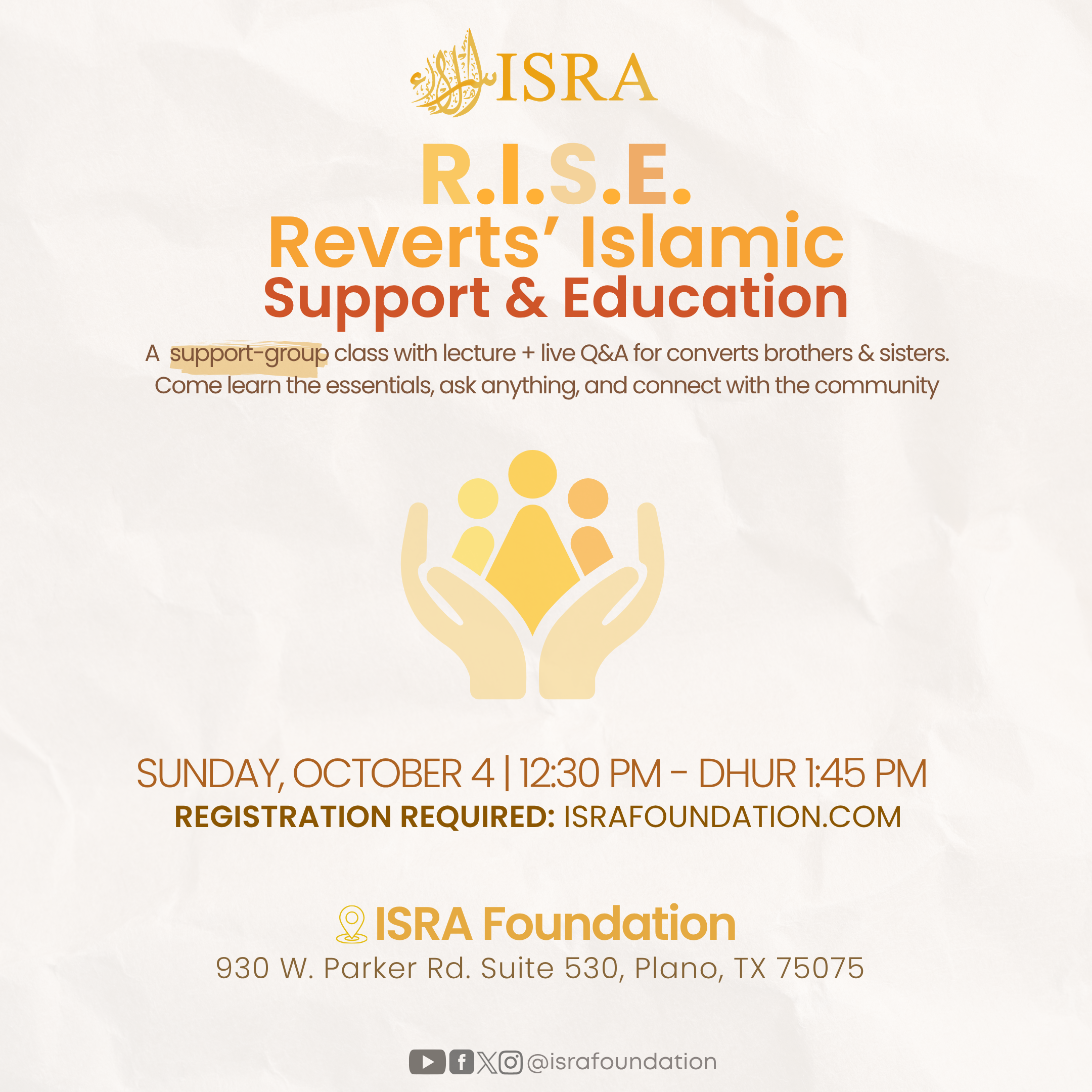 R.I.S.E - Reverts’ Islamic Support &amp; Education