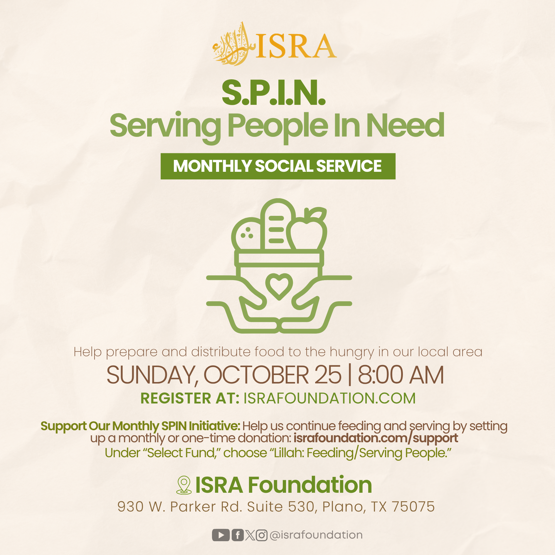 SPIN: Serving People In Need