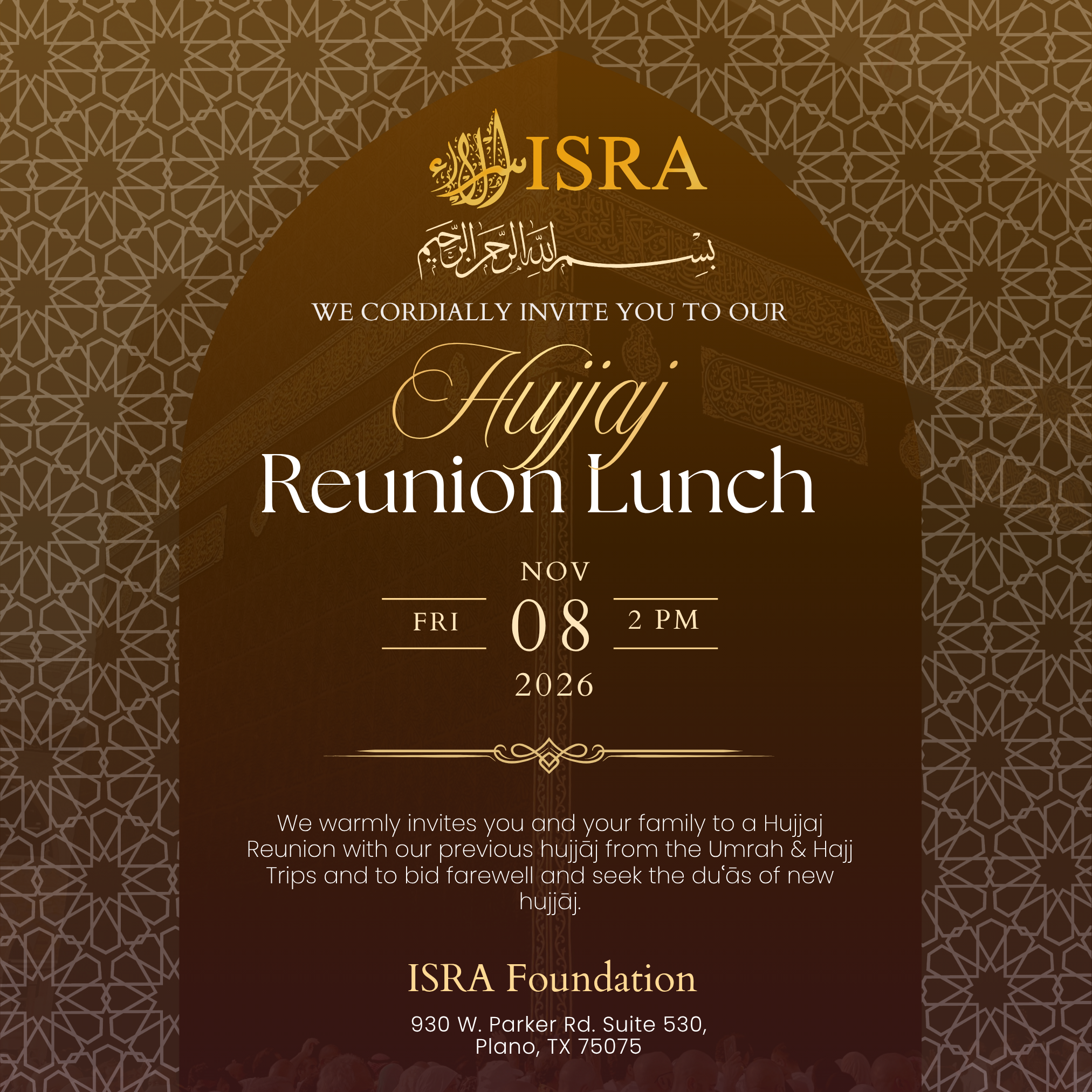 Hujjaj Reunion Lunch + Seminar
