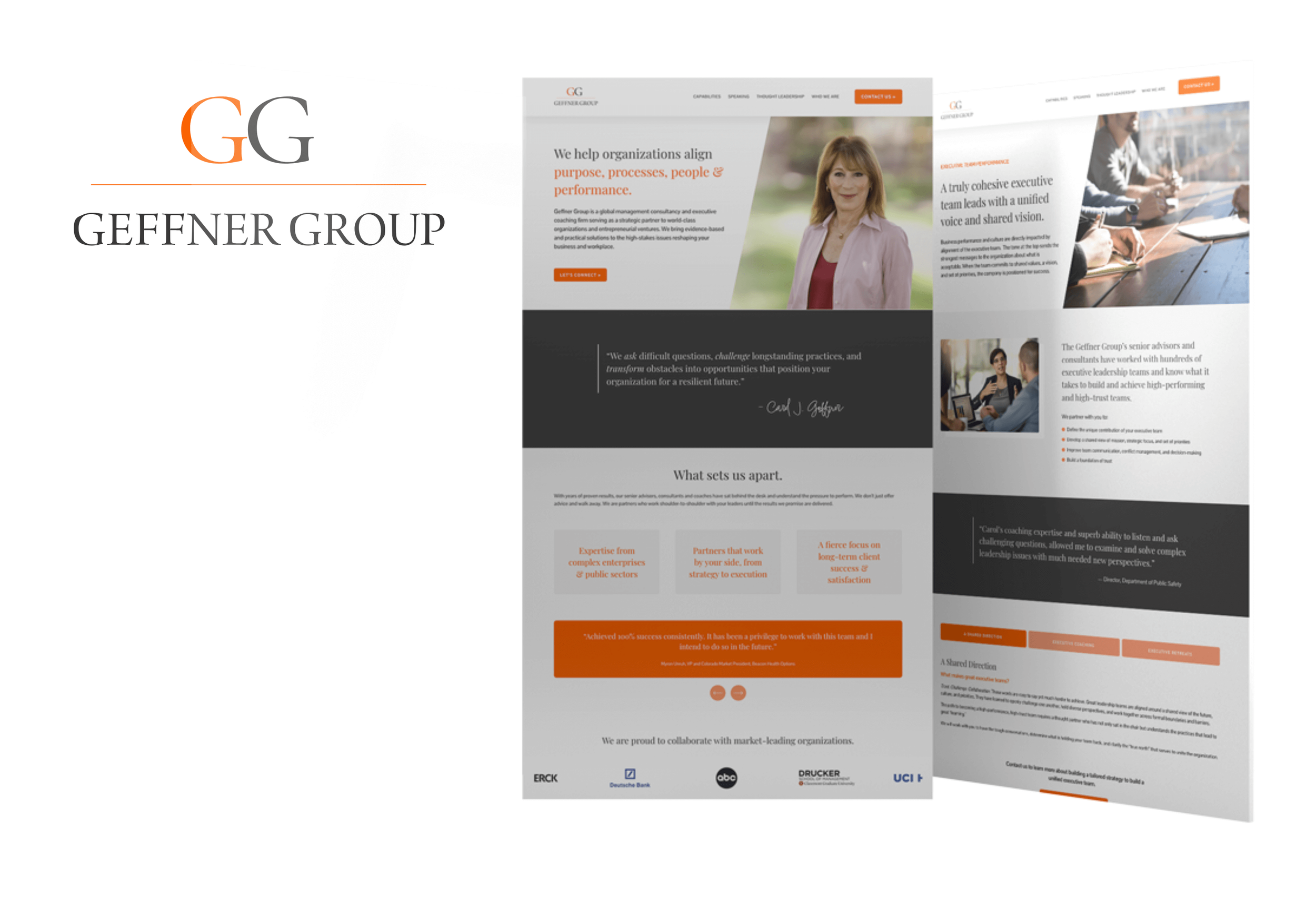 Brand positioning &amp; website development for a global management consultancy.