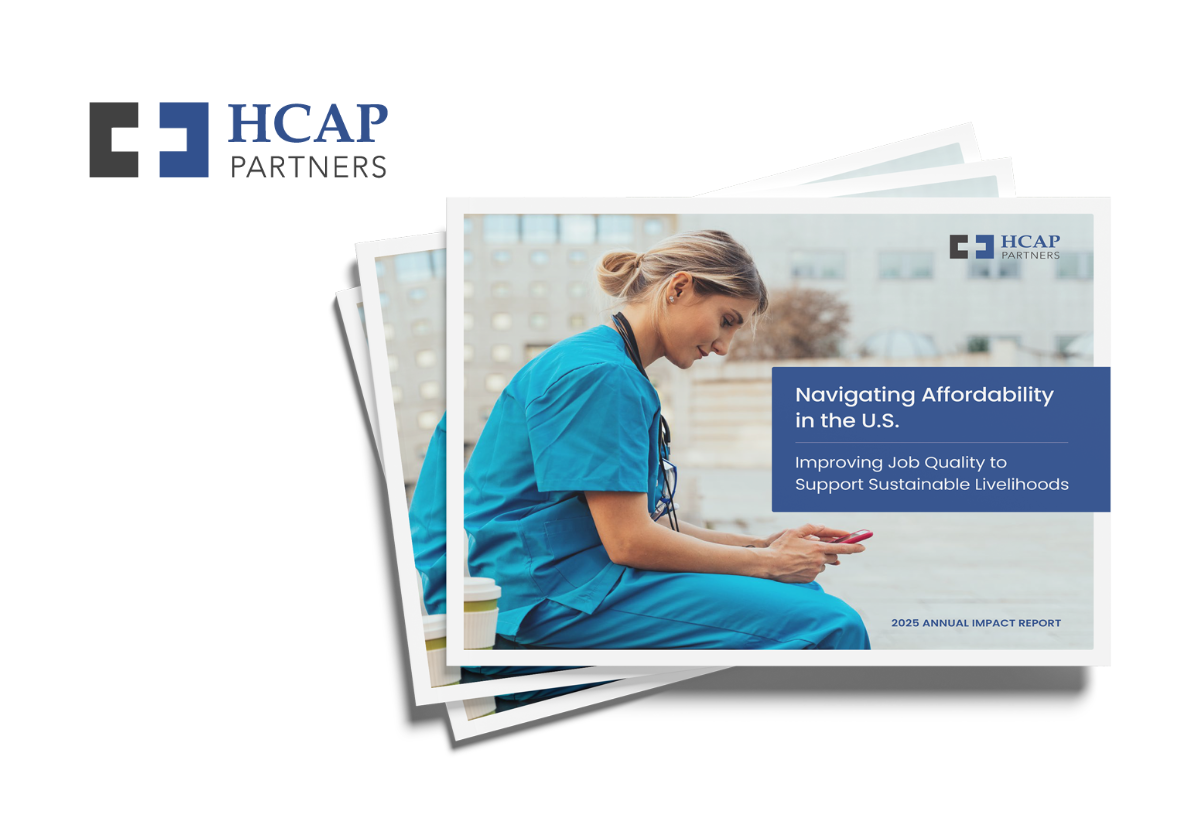 Annual impact report for a private equity firm.