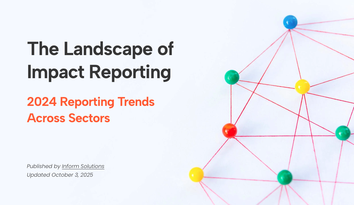 The Landscape of Impact Reporting: 2024 Reporting Trends Across Sectors