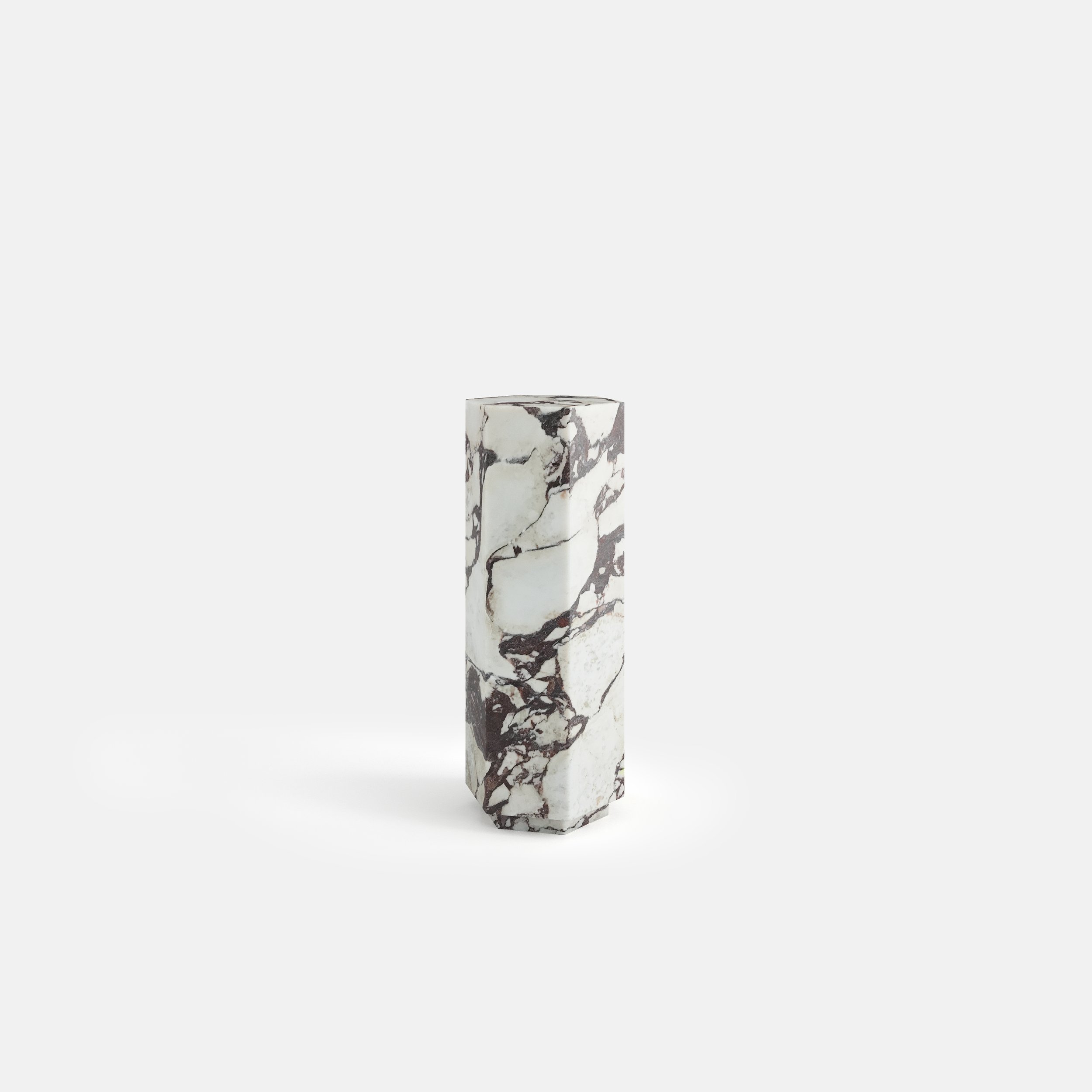 calacatta viola plinth by marble collective