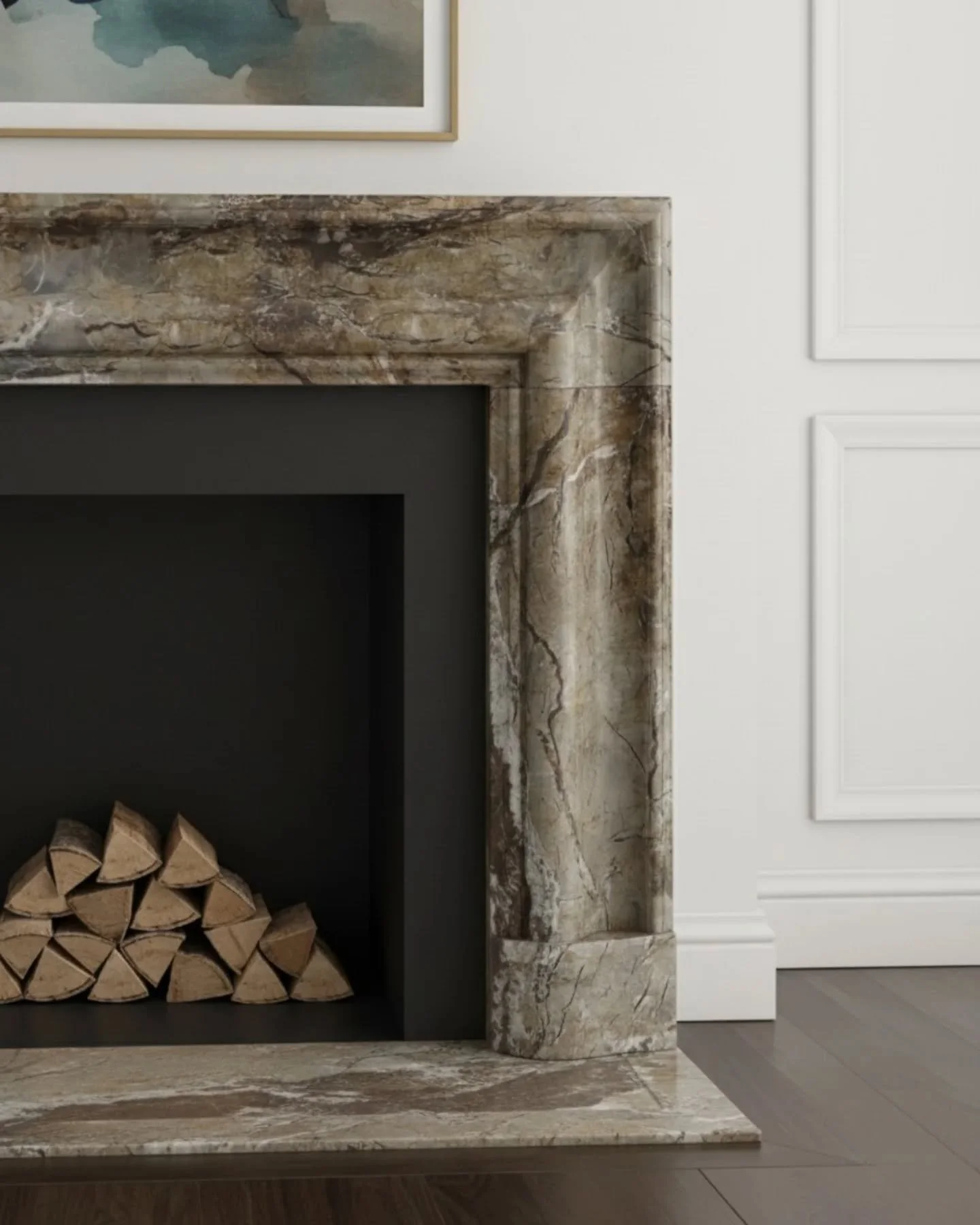 We love staying in touch with our clients long after installation and this was such a lovely bit of feedback to receive.

&ldquo;Our Lucca mantel has completely transformed the space. The marble is full of depth and character, and the craftsmanship i