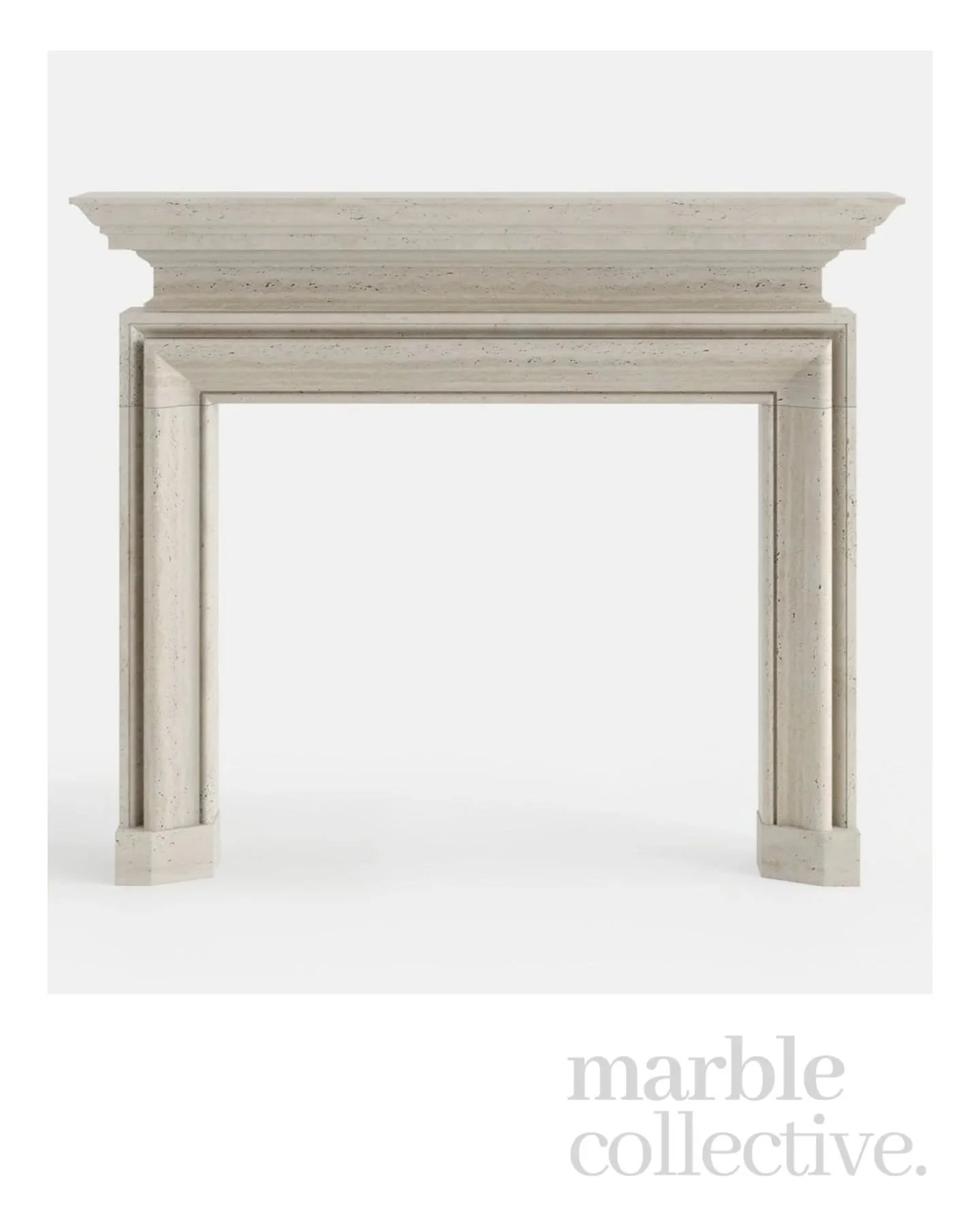 The Chester takes its influence from 17th century architectural detailing, but the reason we love this piece is how clean and balanced it still feels in a modern space. 

The layered moulding, strong proportions and hand carved Ivory Travertine give 