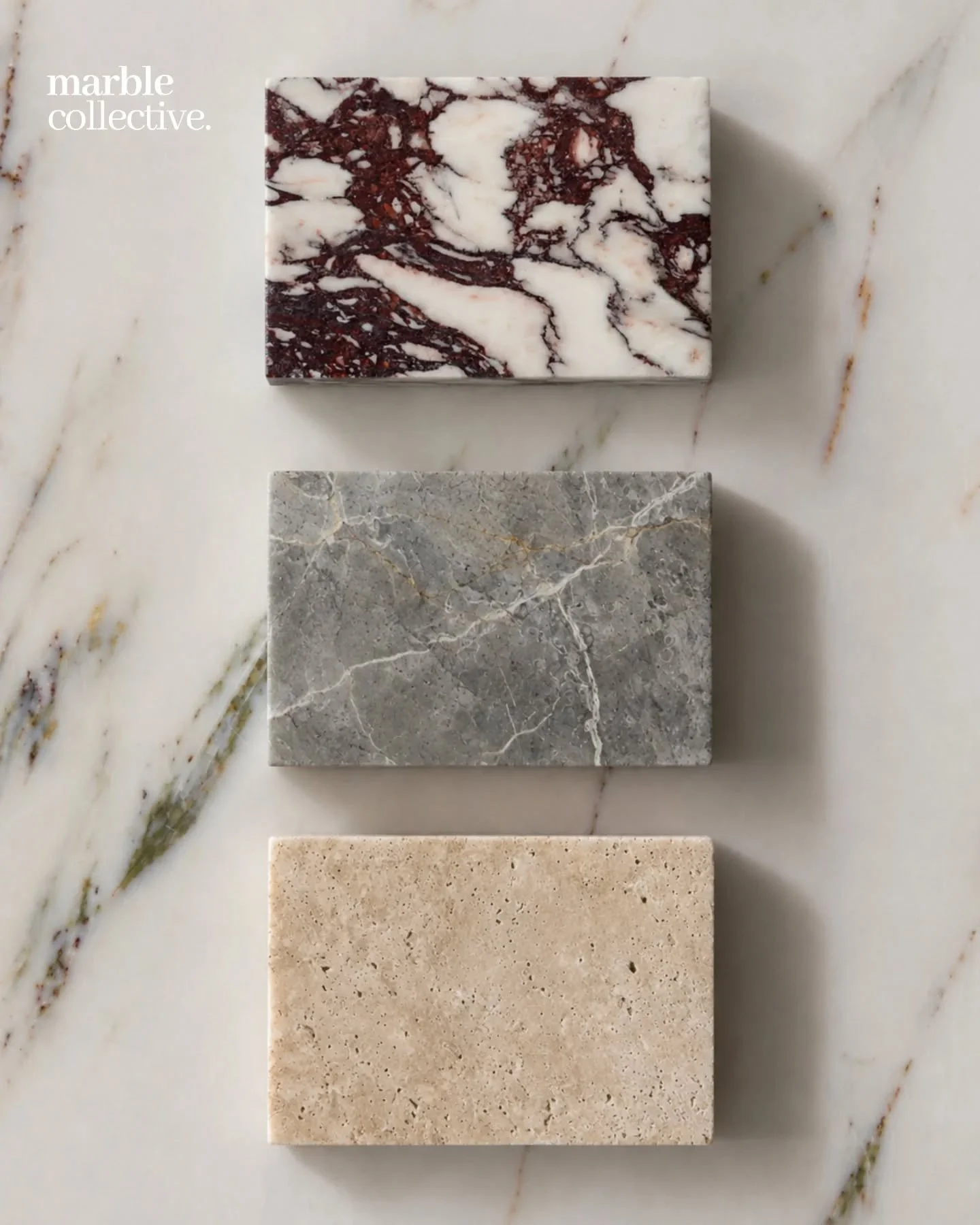 Some materials carry the whole atmosphere of a space before anything else has even been added.

Travertine Ivory keeps things soft and grounded with that quiet movement and warmth that works so well in natural light. 

Fior di Bosco brings contrast w