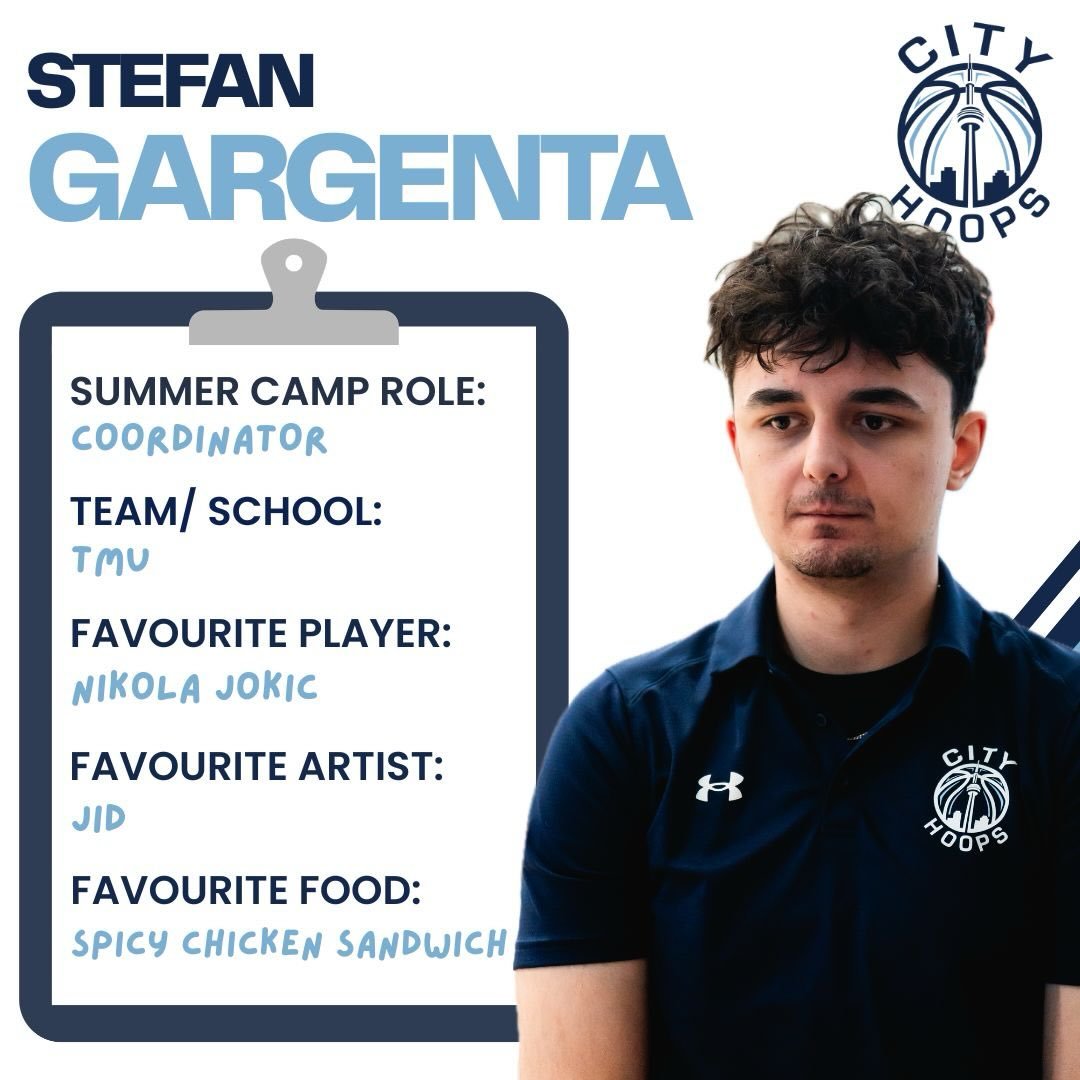Get to know our Summer Camp Coaches

Summer Camp is right around the corner and City Hoops is preparing for the best summer yet

Spots are filling up fast so don&rsquo;t miss out

#CityHoops #Basketball #Youth #Camp #Toronto