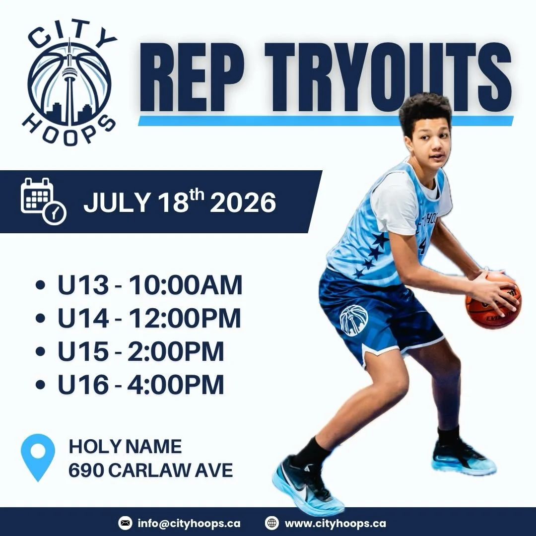 Rep Tryouts are set!

Don&rsquo;t miss your chance to join one of Toronto&rsquo;s rising programs

Register online

Only $10

#CityHoops #Basketball #Toronto