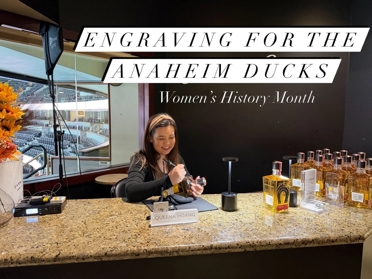 Raise a gla..BOTTLE for the ladies! In honor of Women&rsquo;s History Month, I partnered with the @anaheimducks to host a special event celebrating the incredible women who partner with the organization. 

In collaboration with @brownforman for a teq