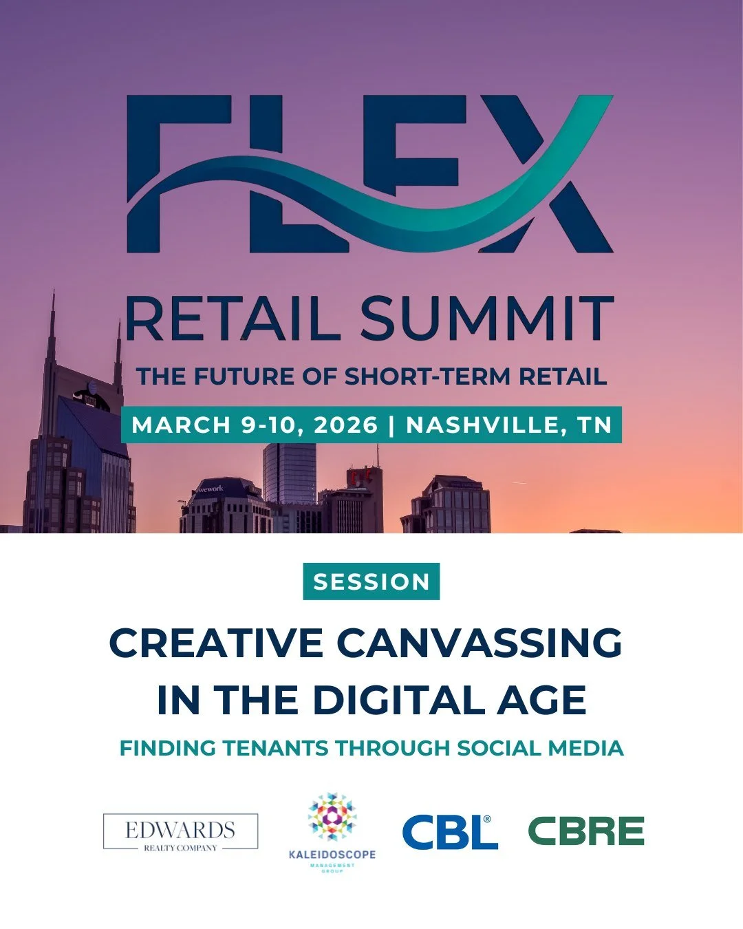 Our CEO, @cabanneschlaflyhoward, is excited to join the @flexretailsummit, a first-of-its-kind gathering of leaders, innovators, and solution providers shaping the future of short-term and specialty leasing, taking place March 9&ndash;10 in Nashville