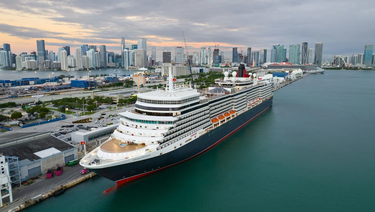 Cunard's Queen Elizabeth Arrives to Miami