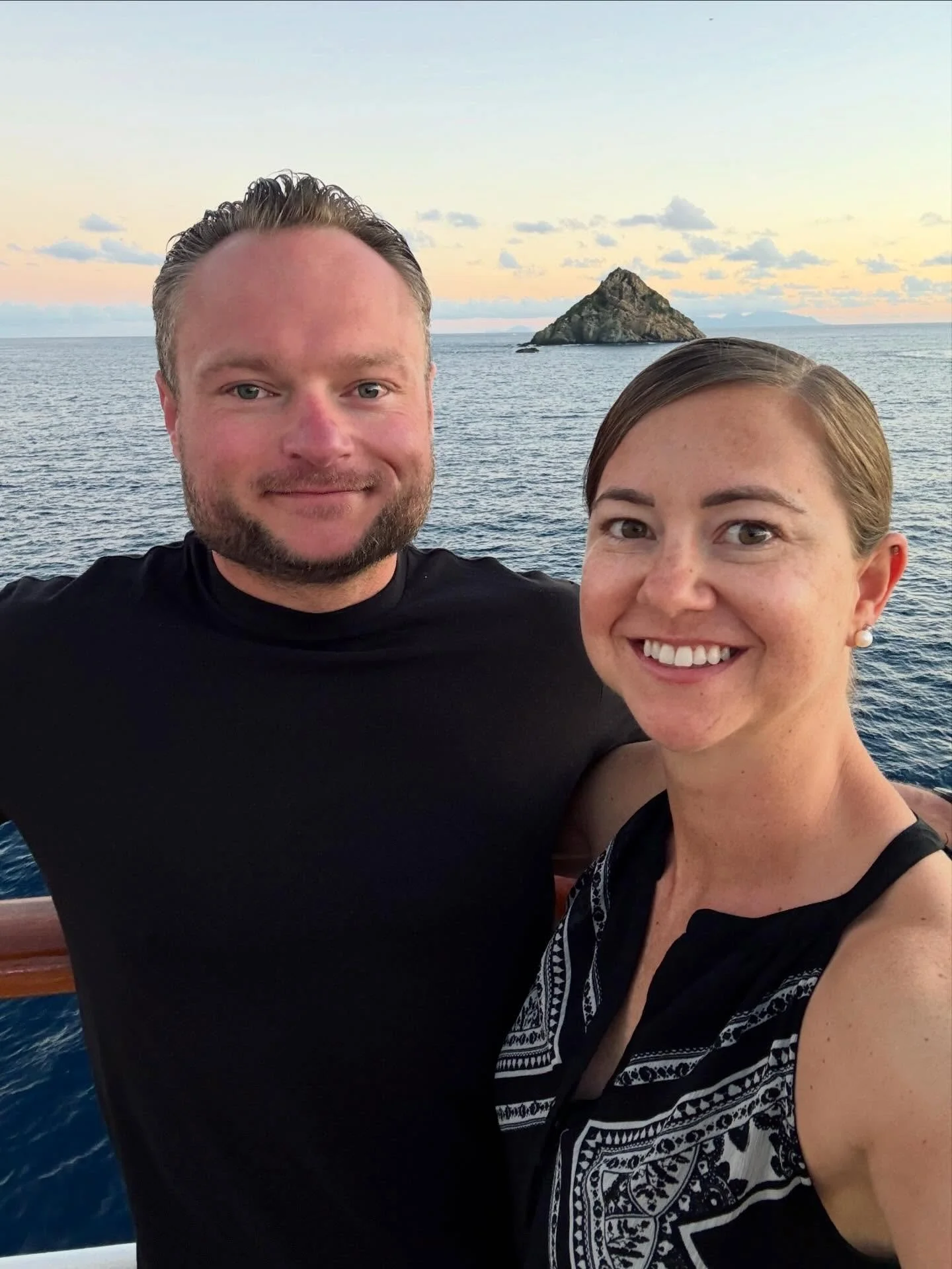 We got ready for our final evening on Windstar Wind Surf and headed to the Captain&rsquo;s Farewell Party in the lounge before dinner. Captain Matthew shared a few heartfelt words about the voyage before the crew said goodbye. It was one of those sma