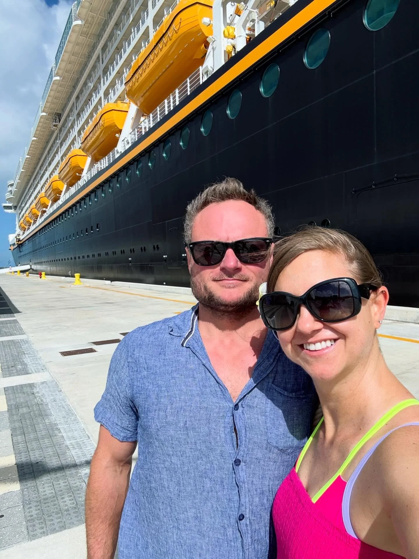 Today the Disney Dream was docked in Nassau, Bahamas, and we were ready for a full-on waterpark adventure! We pre-purchased day passes to Aquaventure at Atlantis.

Aquaventure is massive. Think towering Mayan-style temples, high-speed water slides, a