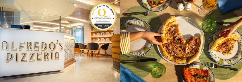 Princess Cruises Celebrates Prestigious Ospitalità Italiana Certification for Alfredo's Pizzeria