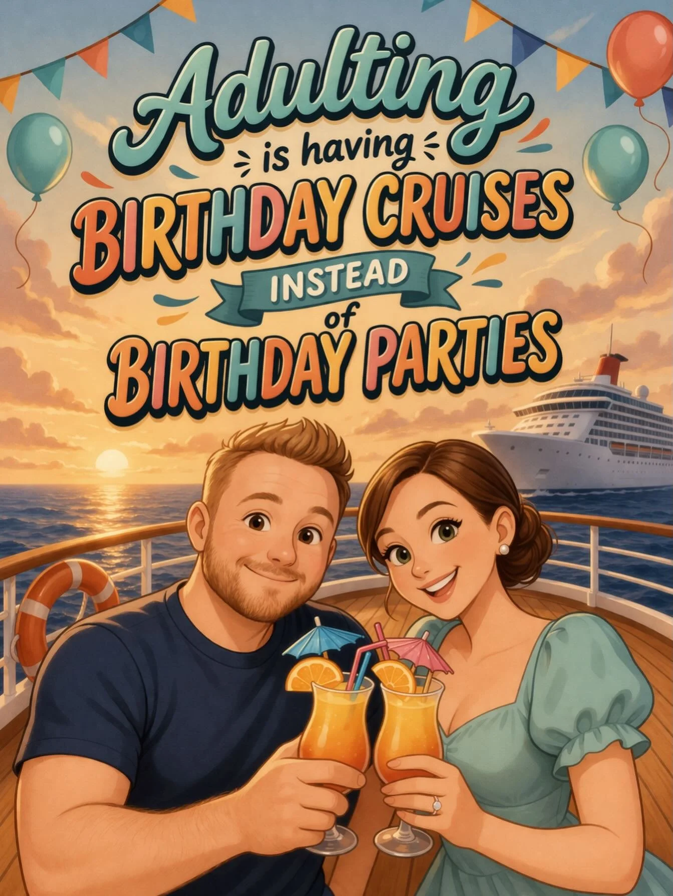 Adulting done right! 🚢🎉 Why settle for cake at home when you can celebrate at sea? 🍹🌊

🥳 Just 2 more weeks until we&rsquo;re celebrating my birthday on Enchanted Princess! ✨

#cruise #cruiselife #birthdaycruise #travel #vacation