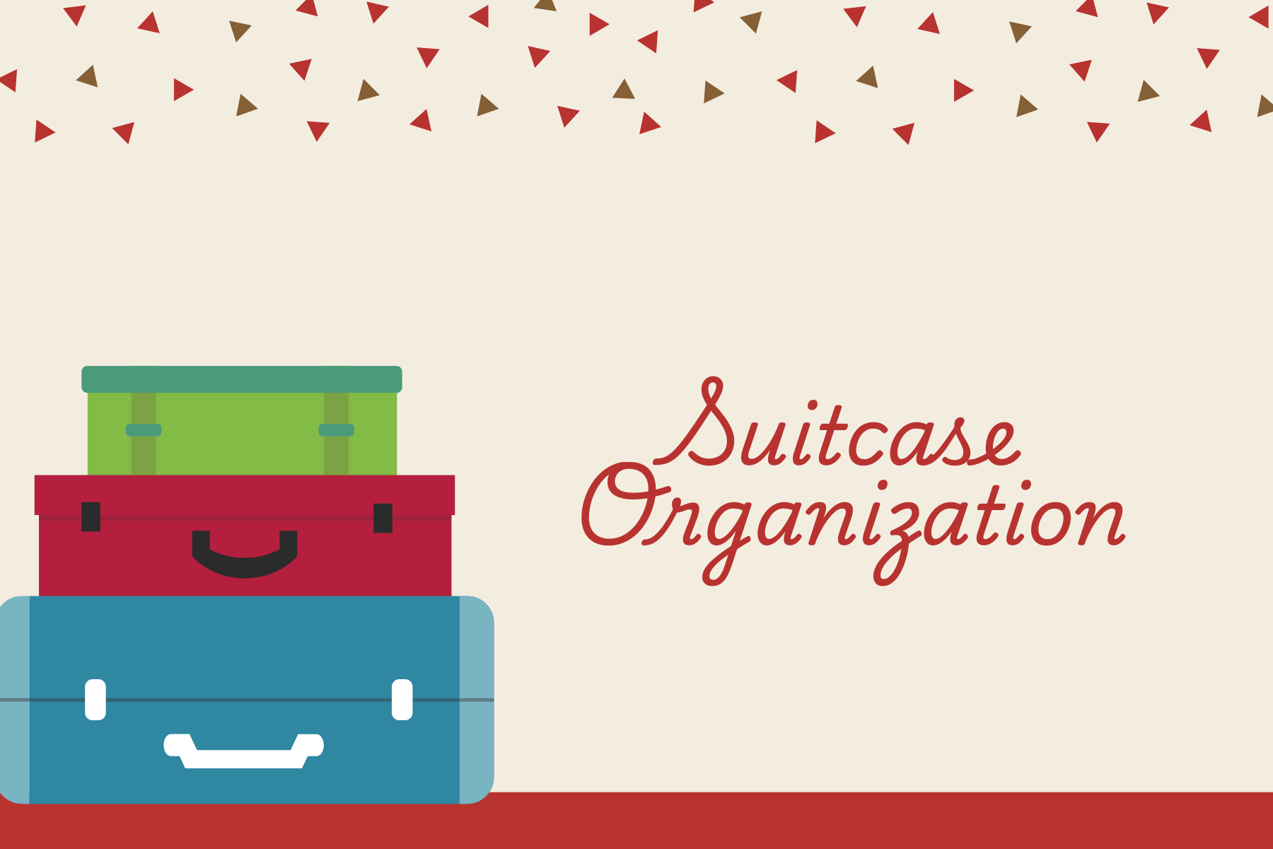 Suitcase Organization