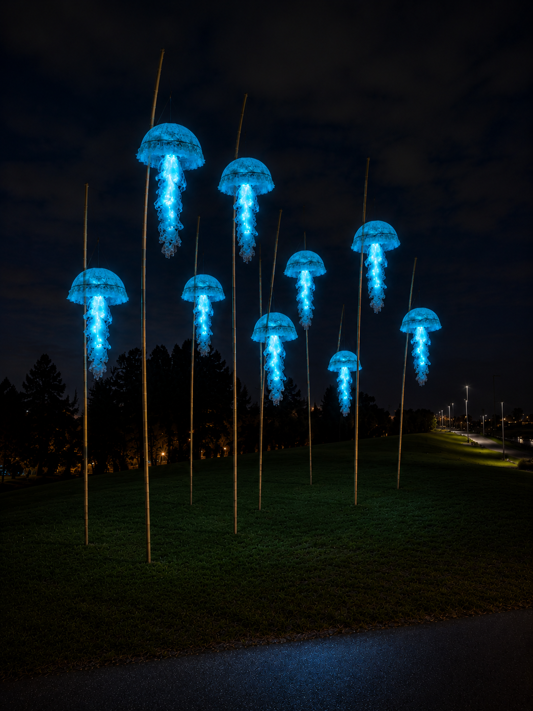 Midnight Bloom - Light up Whakatāne Team