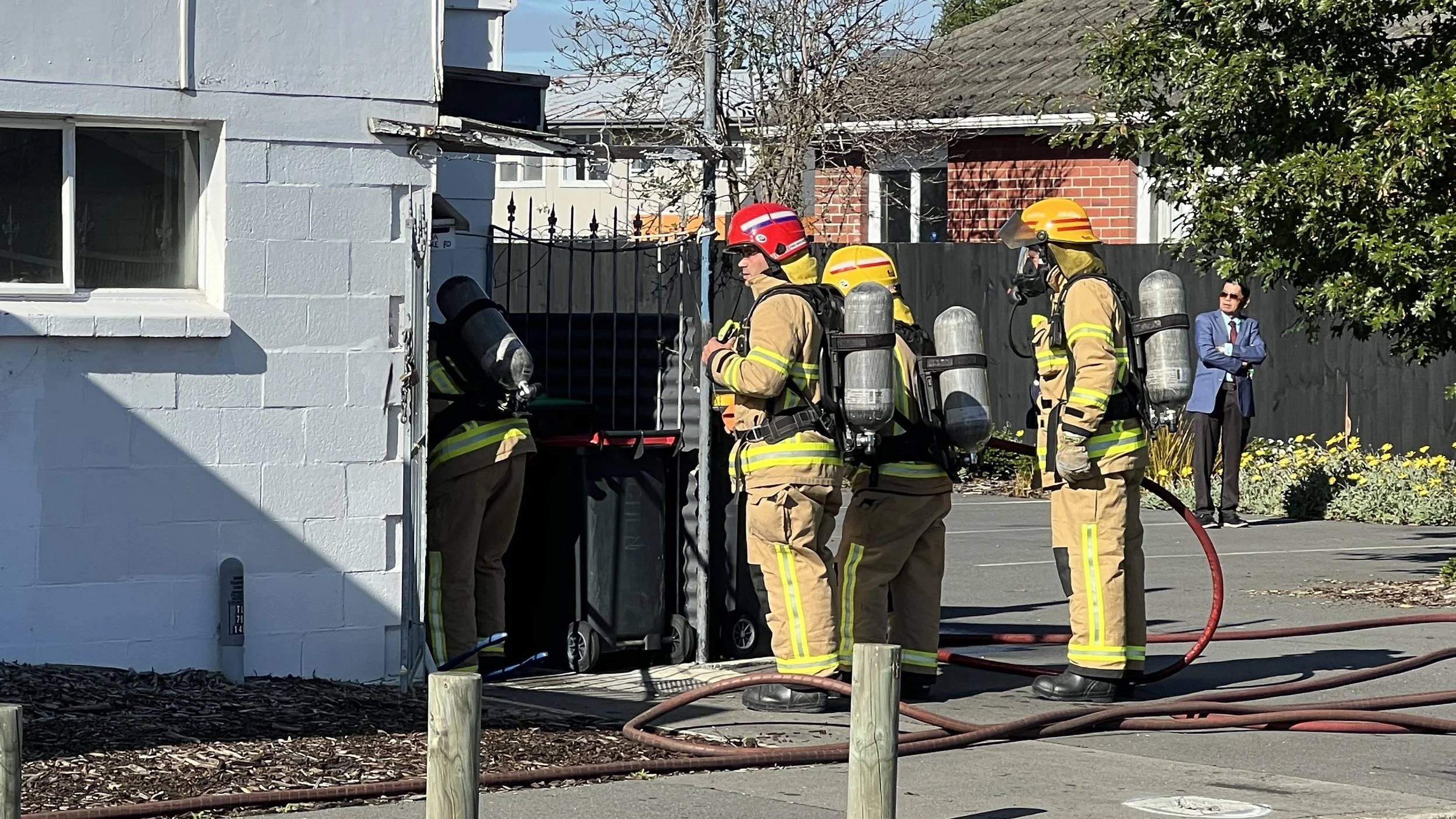 Fire and Emergency crews at Stanmore Road Fish and Chip shop — Chris Lynch Newsroom