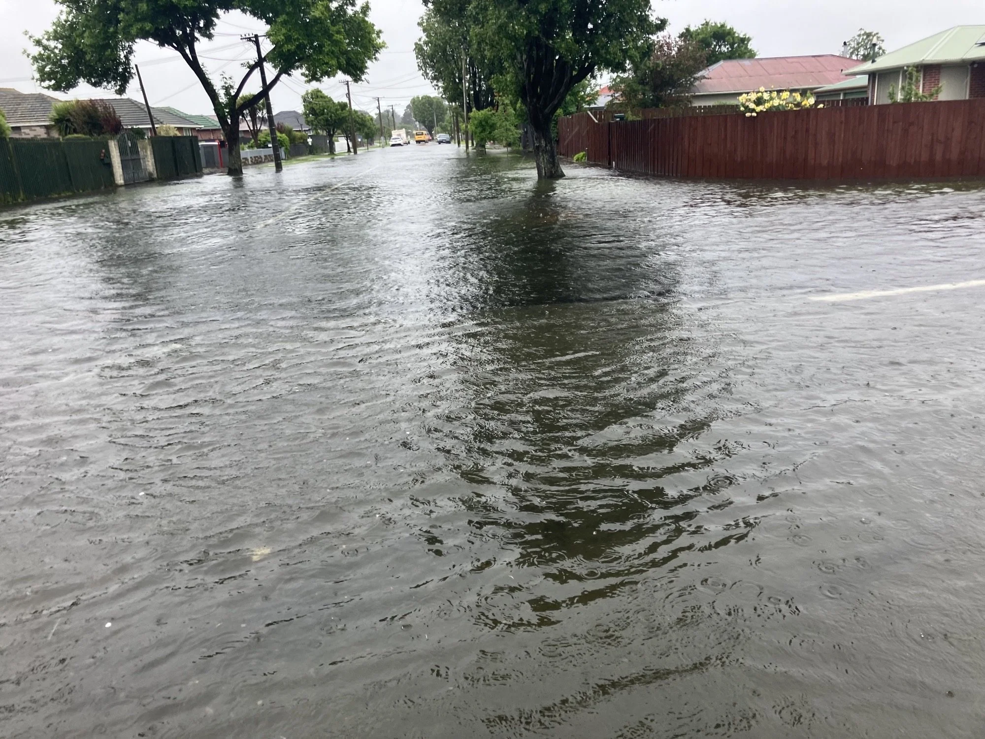 Surface flooding in Christchurch, but heavy rain eases - Chris Lynch Media