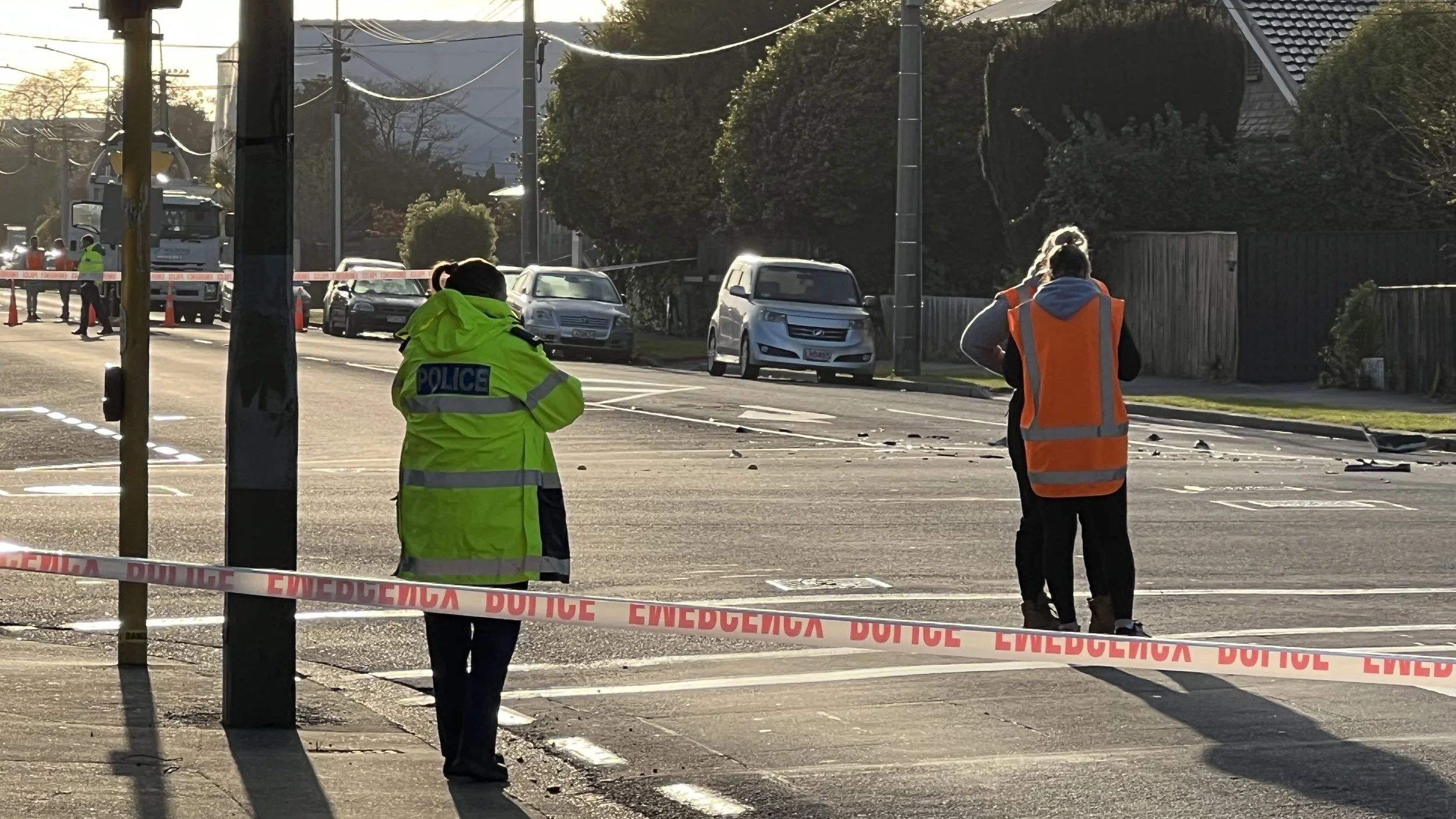 Multiple Christchurch streets blocked off after fleeing driver crashes