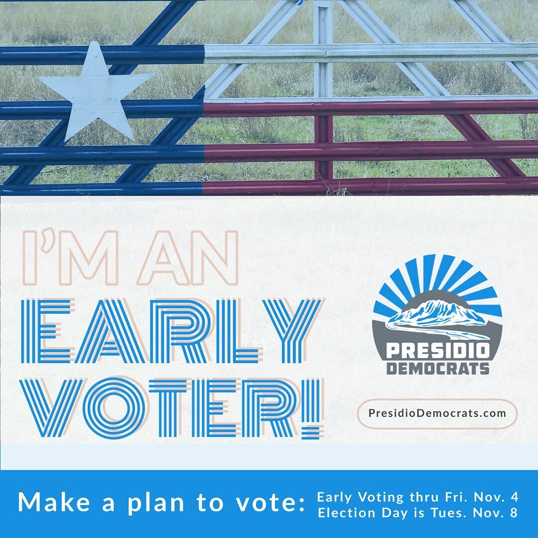 Have you voted? Early voting is going on now. Don&rsquo;t miss your opportunity to vote for abortion rights this election. Find your polling place and make a plan to vote! It&rsquo;s super easy and quick.

Image credit: @presidiodemocrats