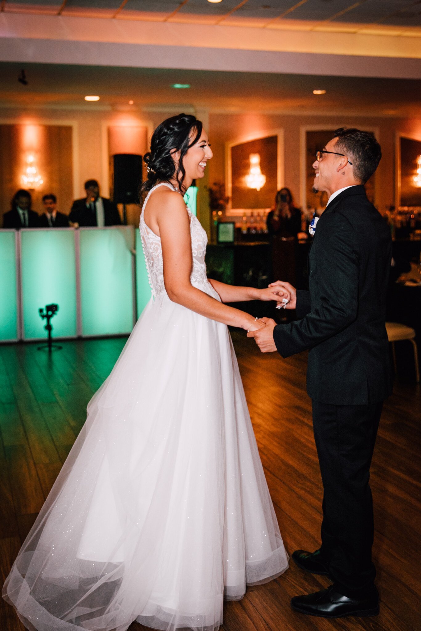  the newlyweds share their first dance during their reception at poughkeepsie grand hotel 